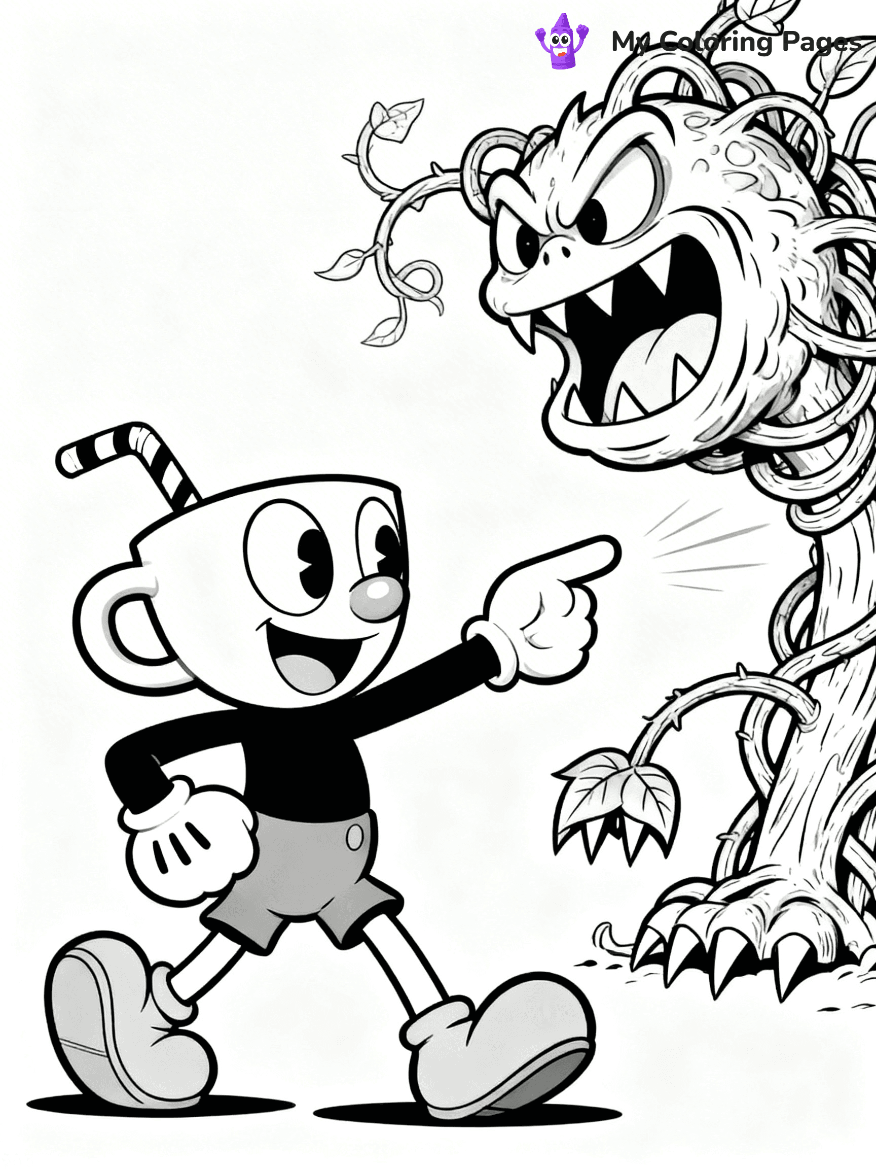 Cuphead Coloring Pages - 9