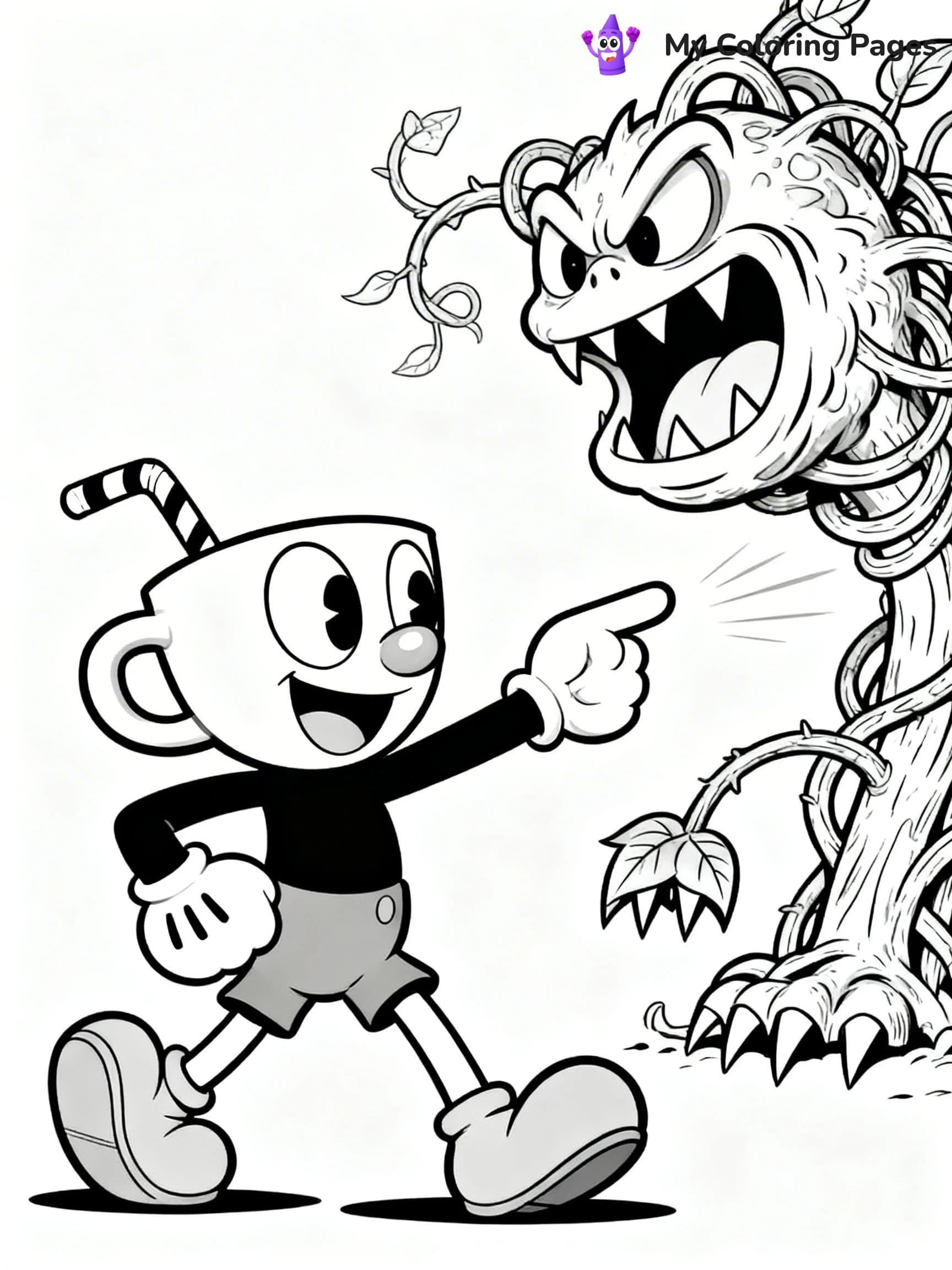 Cuphead Coloring Pages - 9