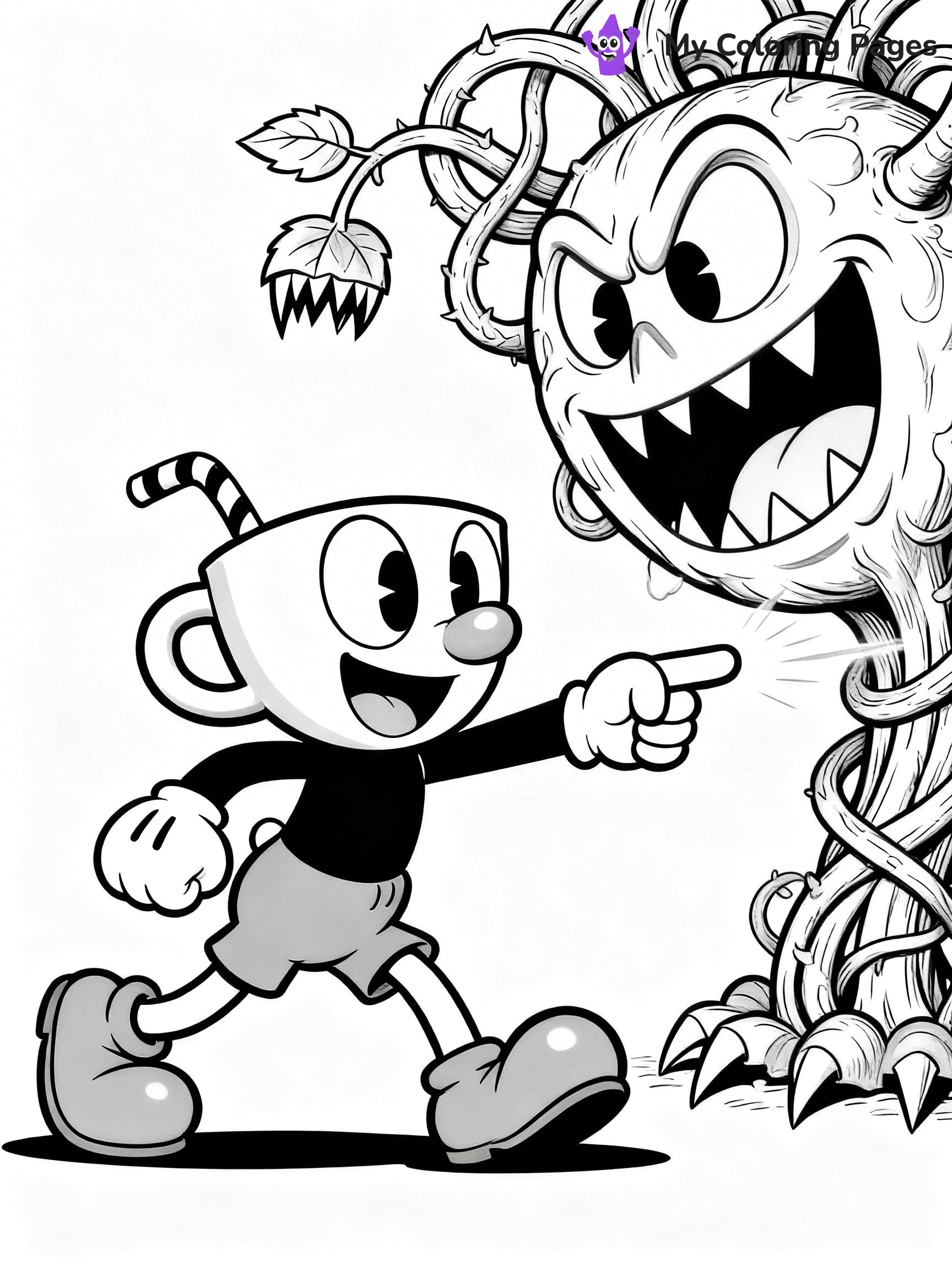 Cuphead Coloring Pages - 8