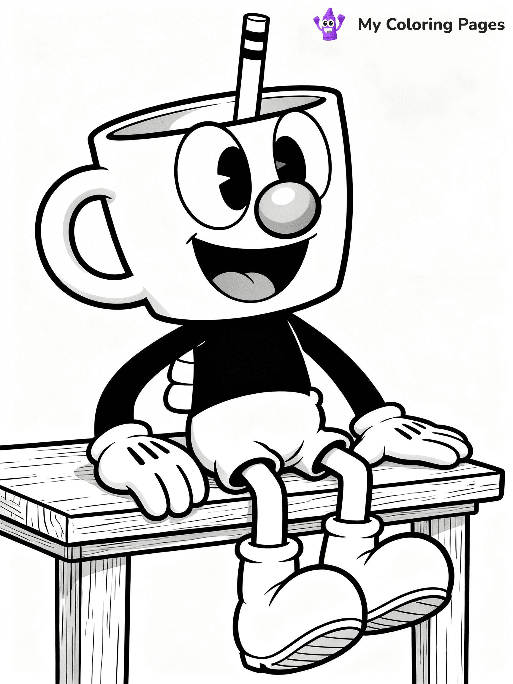 Cuphead Coloring Pages - 4