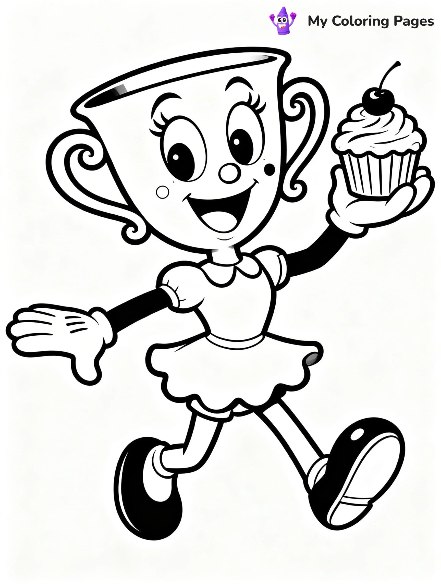 Cuphead Coloring Pages - 2