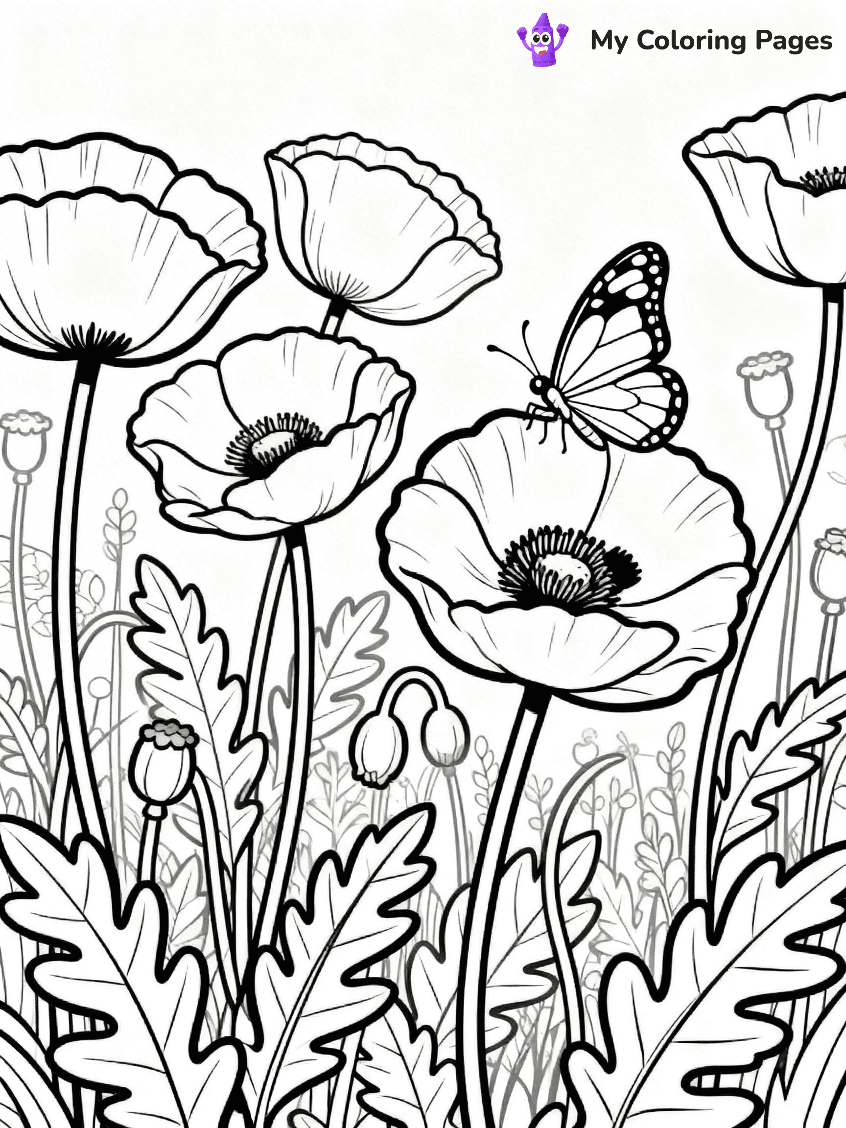 Poppy Coloring Pages - 62