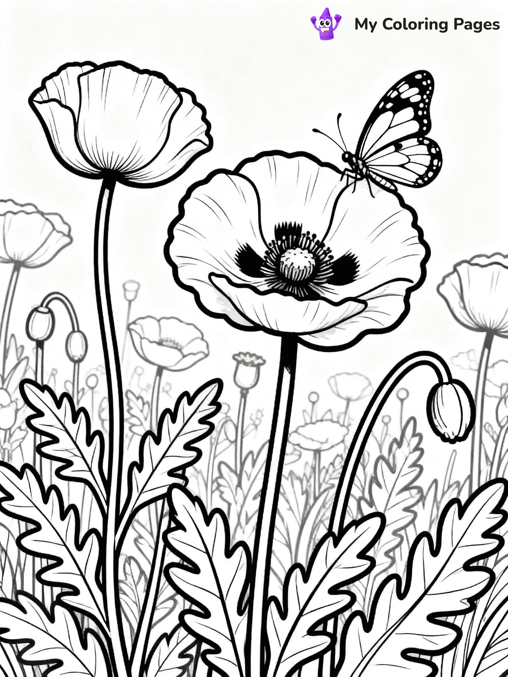Poppy Coloring Pages - 61
