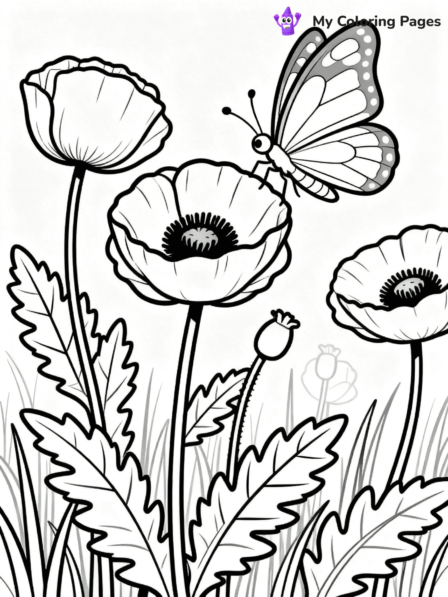 Poppy Coloring Pages - 59