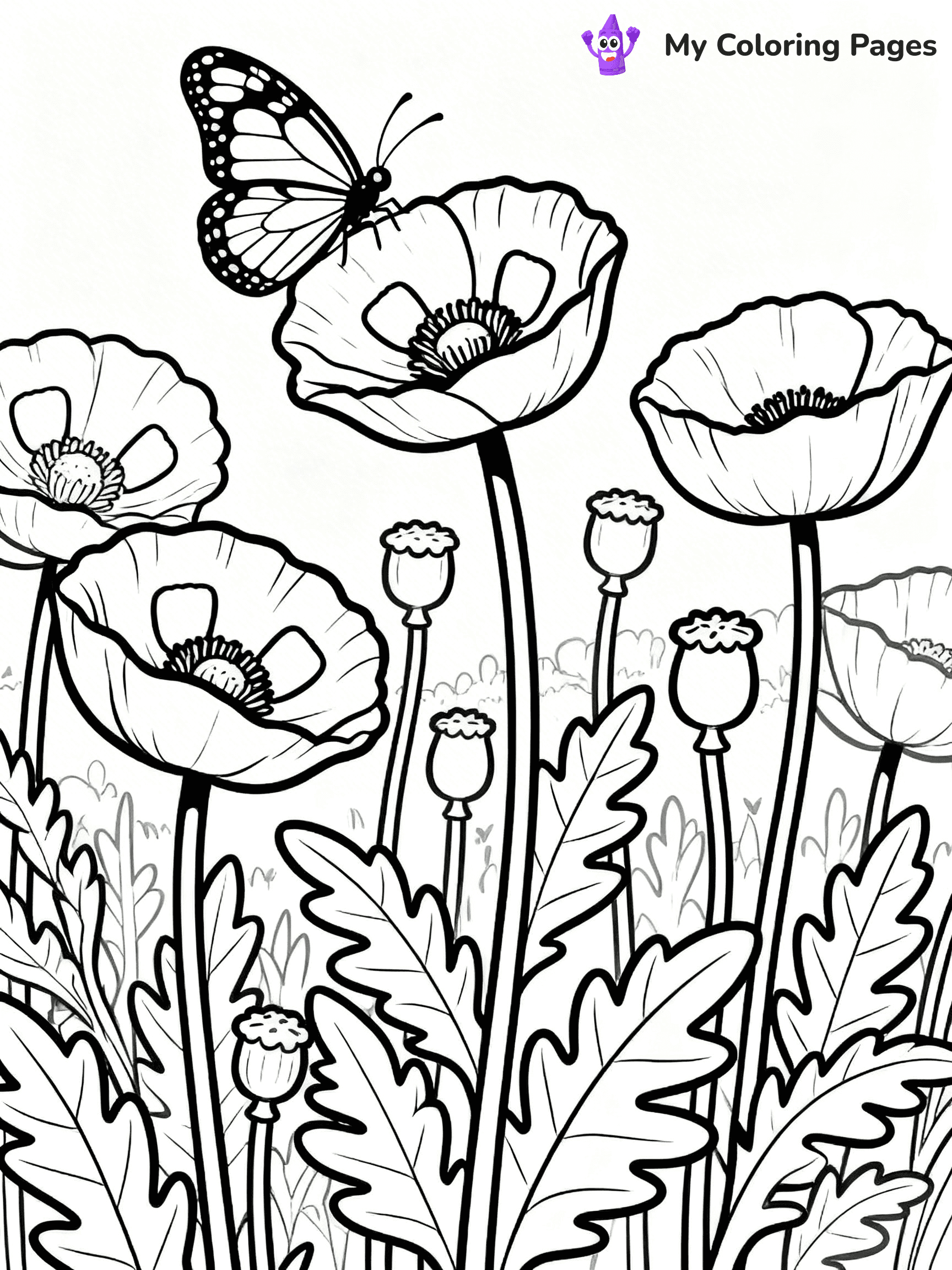 Poppy Coloring Pages - 58