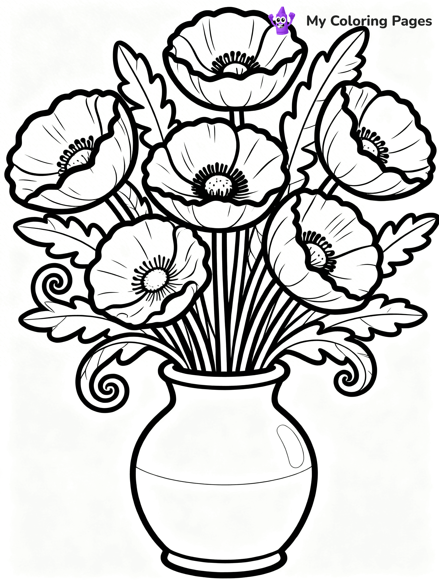 Poppy Coloring Pages - 51