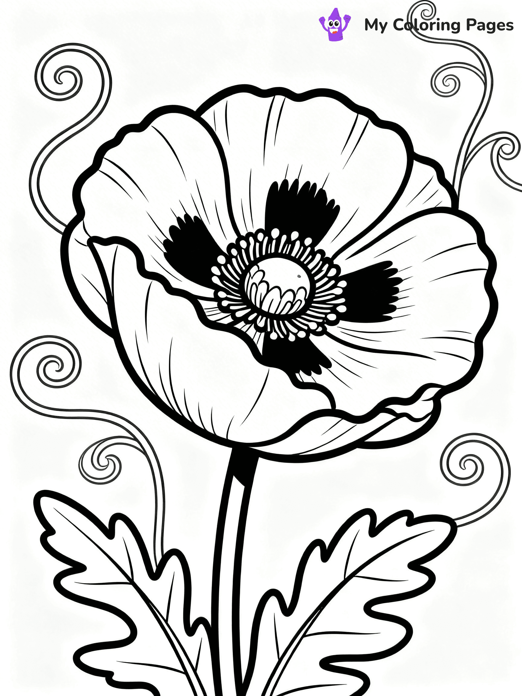 Poppy Coloring Pages - 49