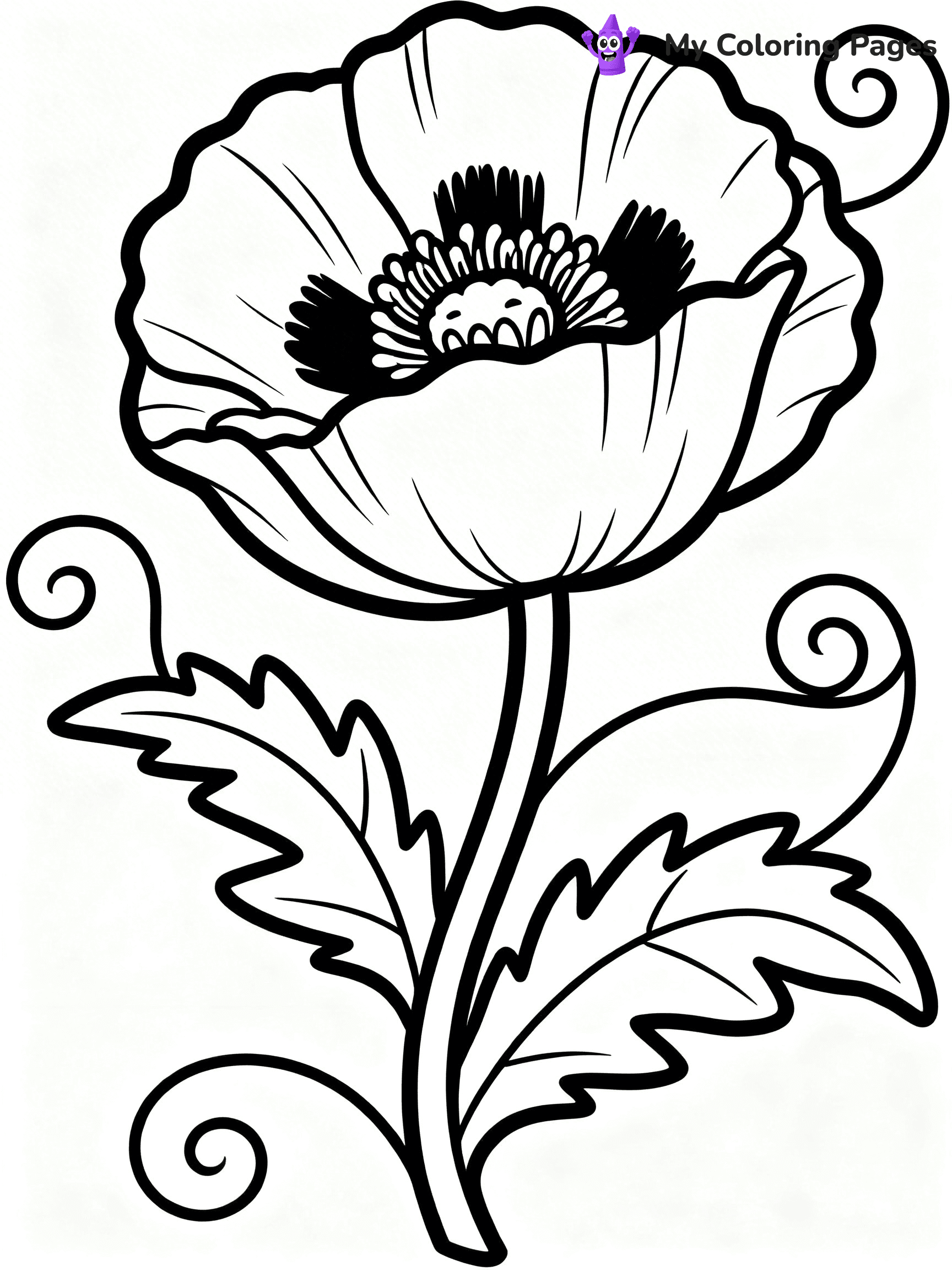 Poppy Coloring Pages - 48