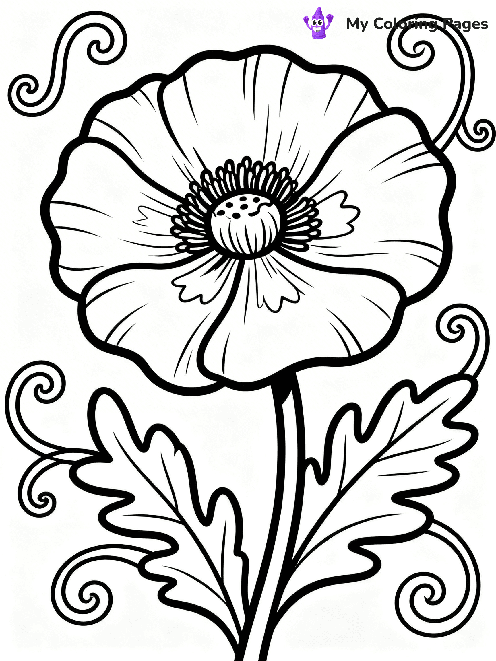 Poppy Coloring Pages - 47
