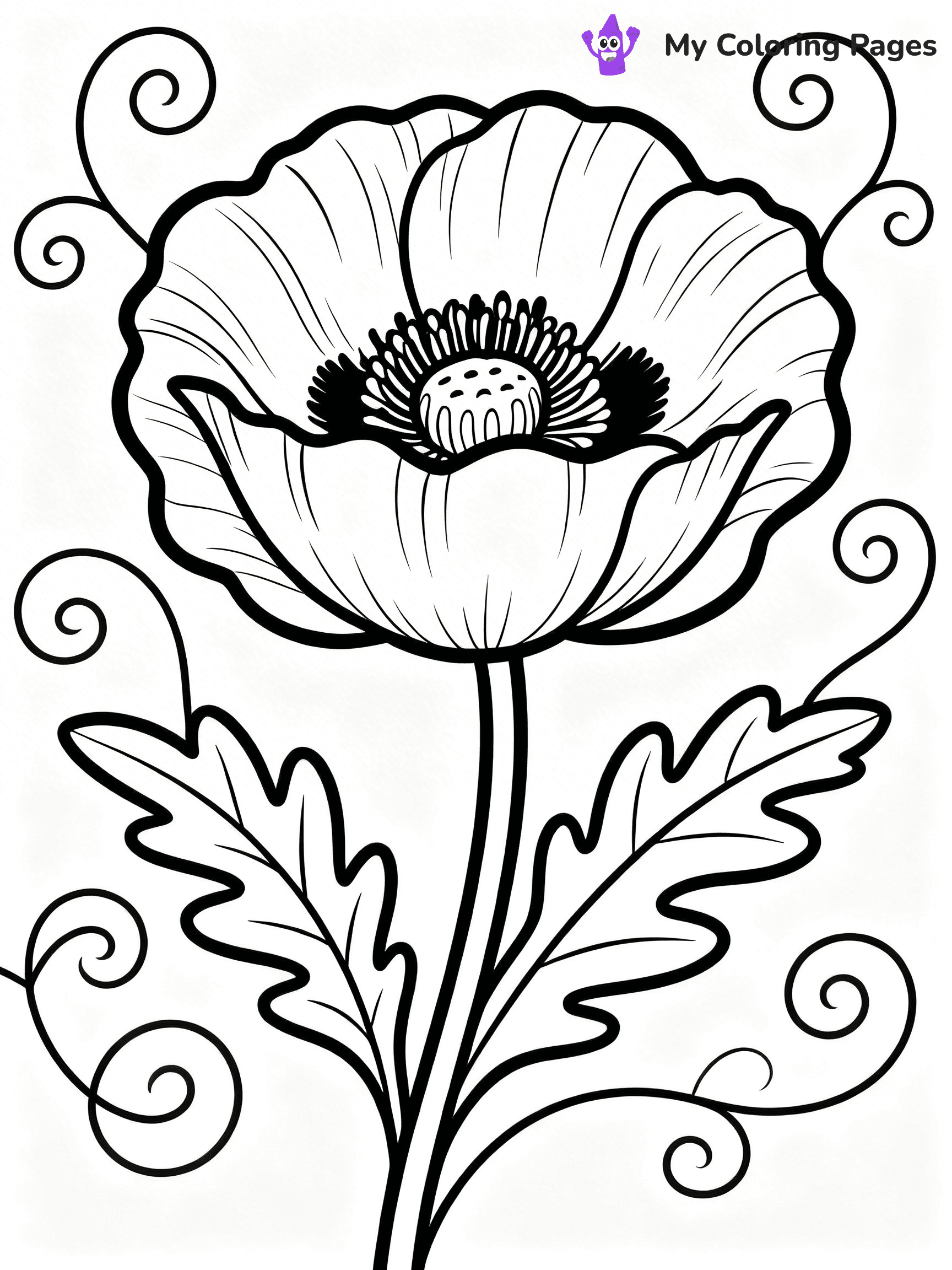 Poppy Coloring Pages - 46