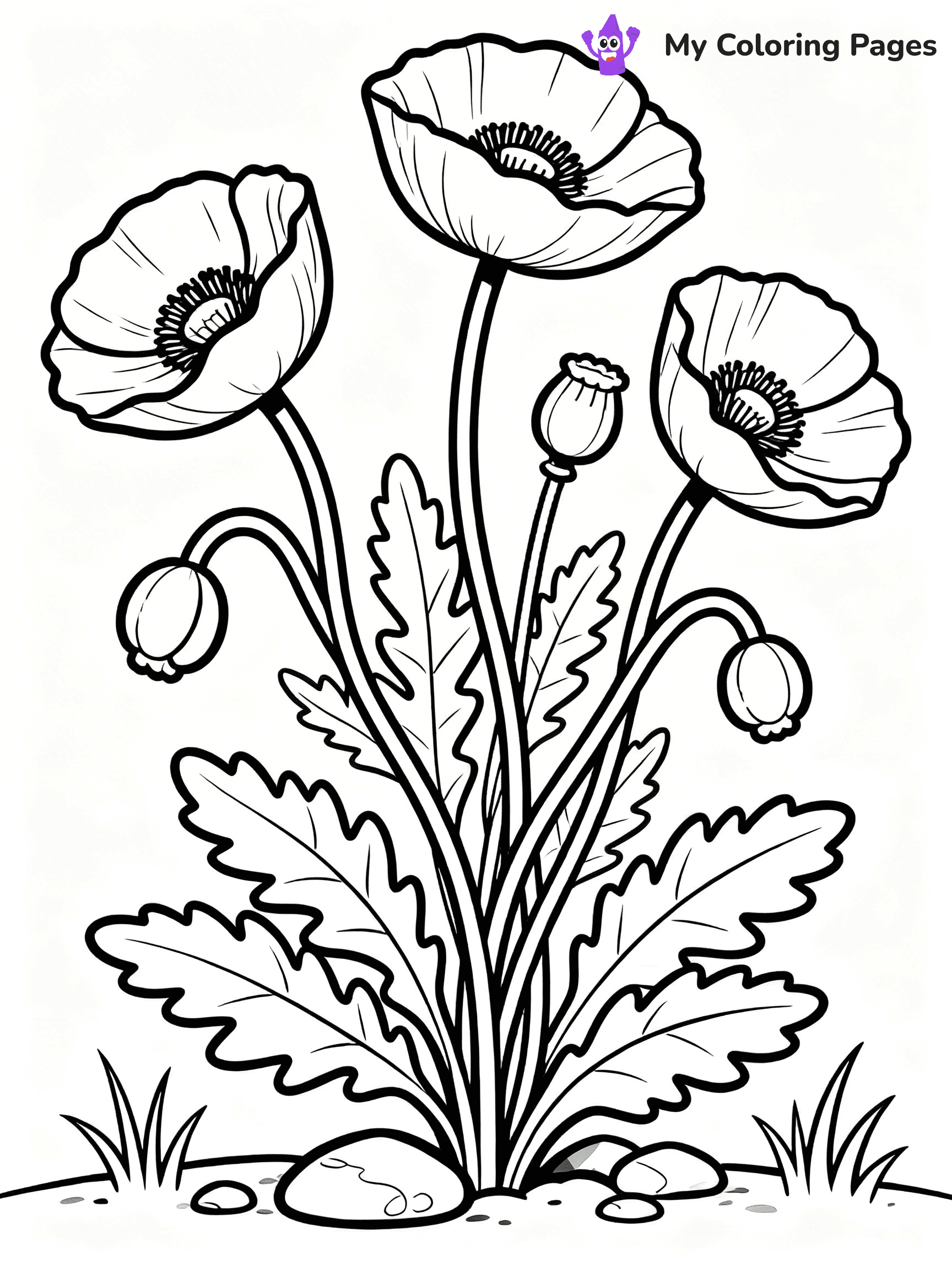 Poppy Coloring Pages - 40