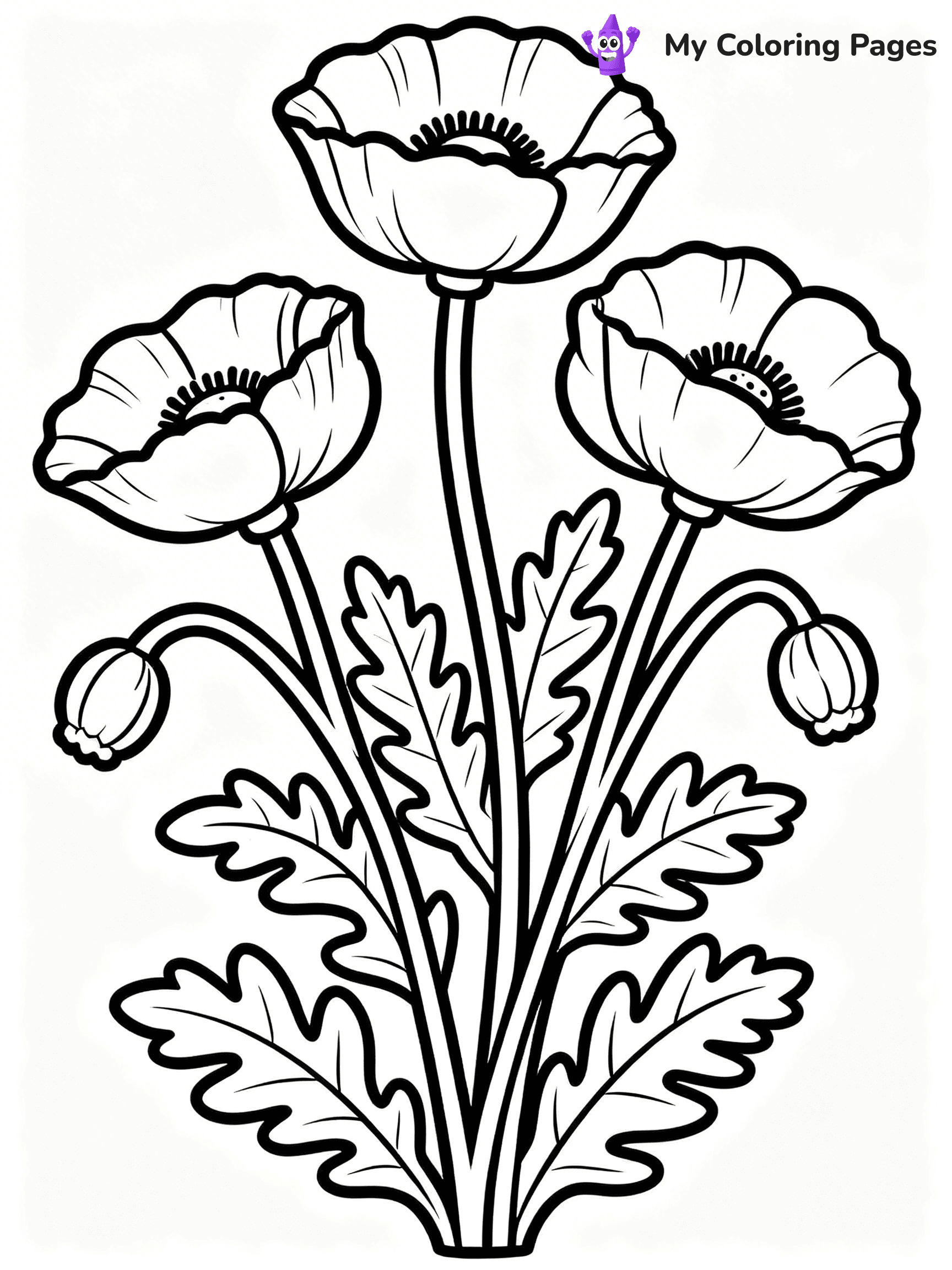 Poppy Coloring Pages - 39