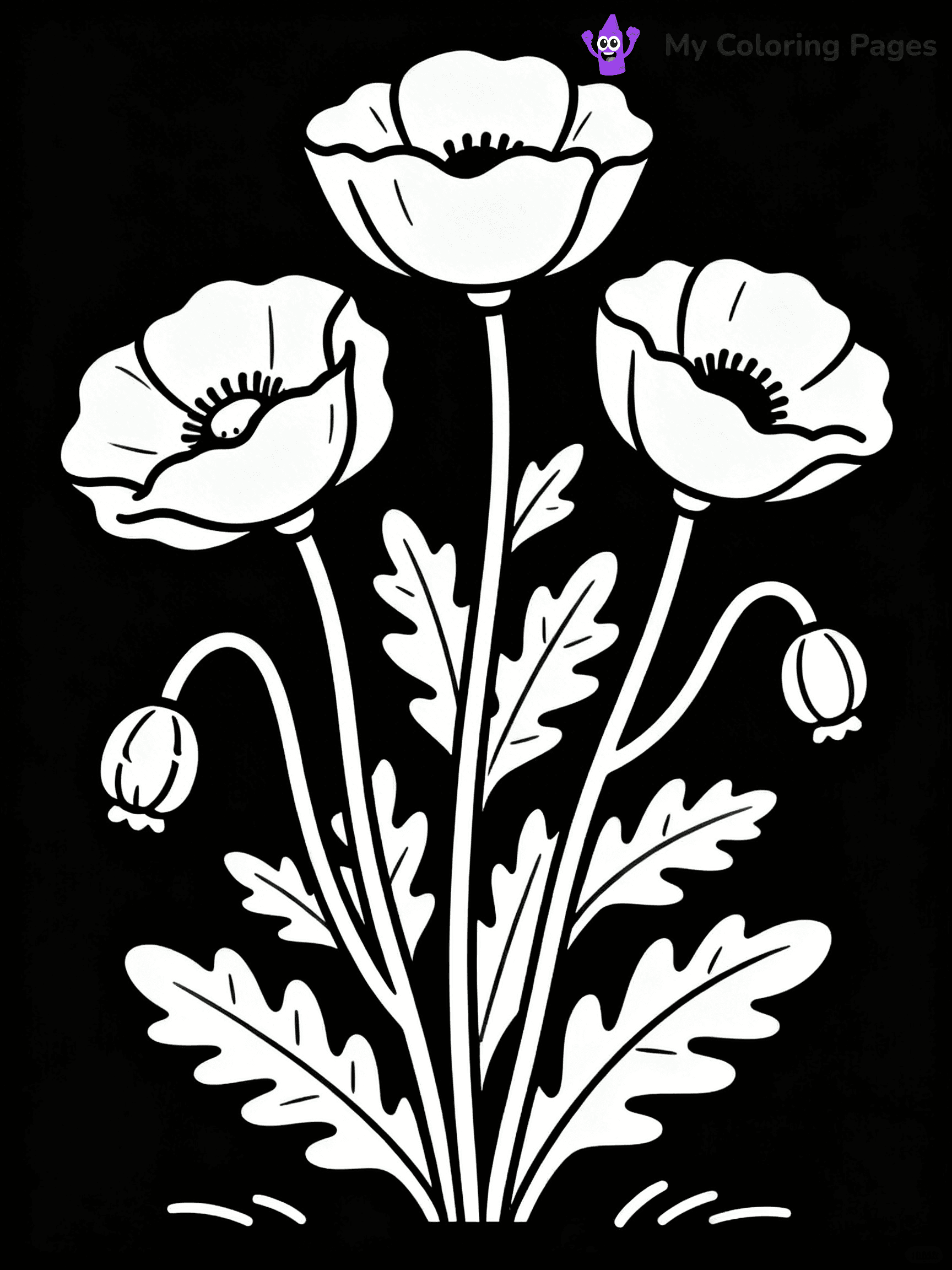 Poppy Coloring Pages - 37