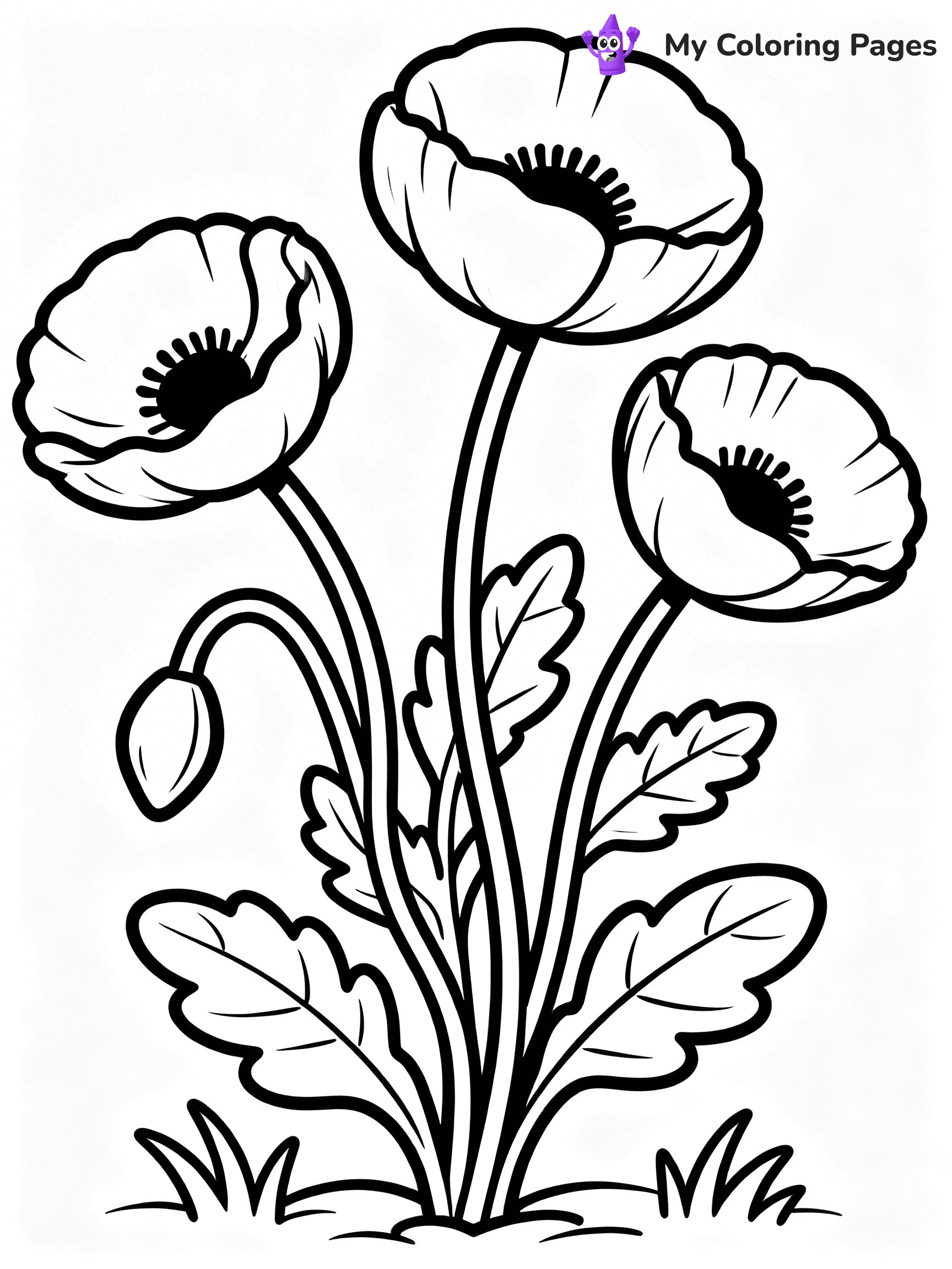 Poppy Coloring Pages - 36