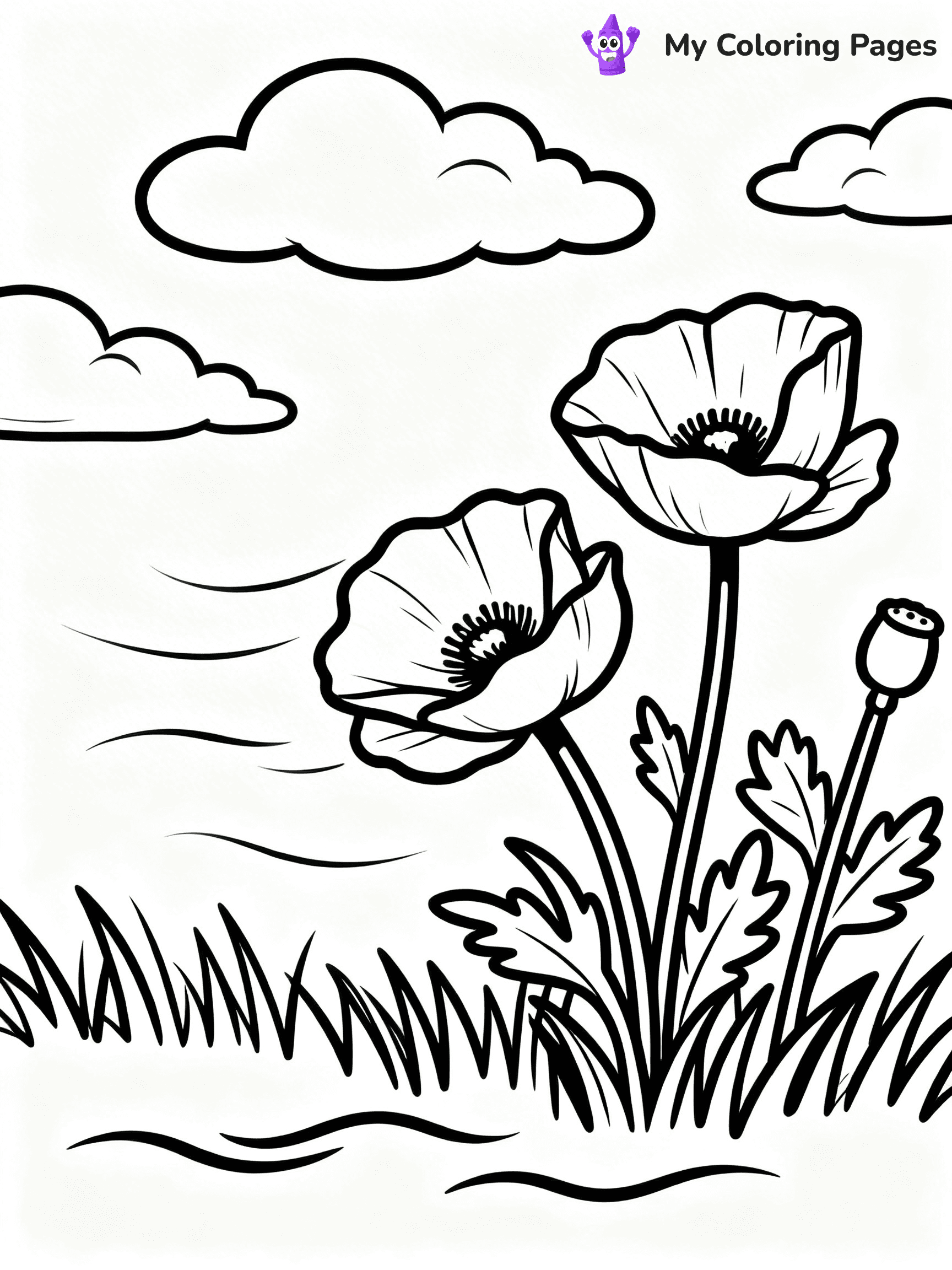 Poppy Coloring Pages - 35