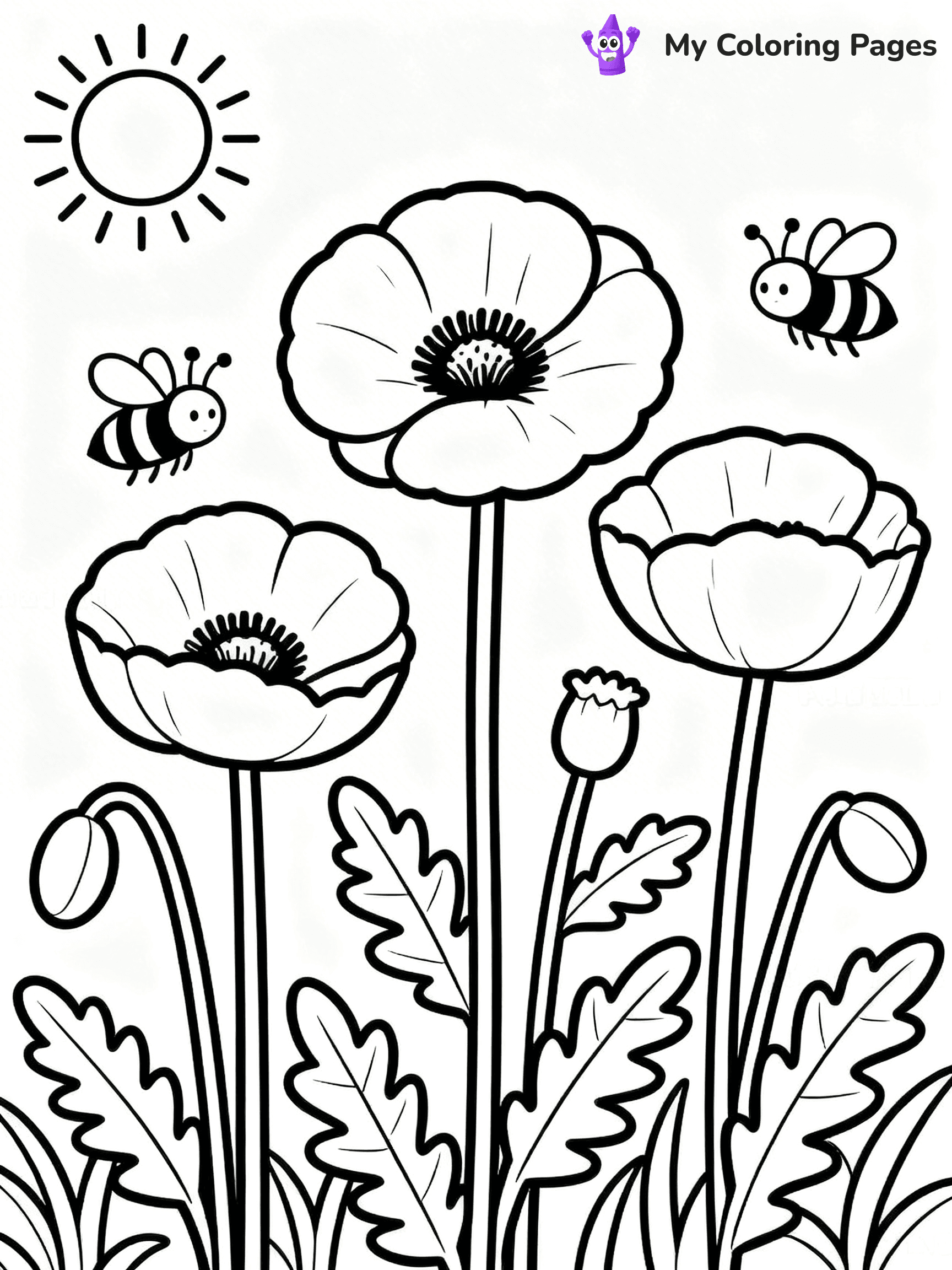 Poppy Coloring Pages - 19