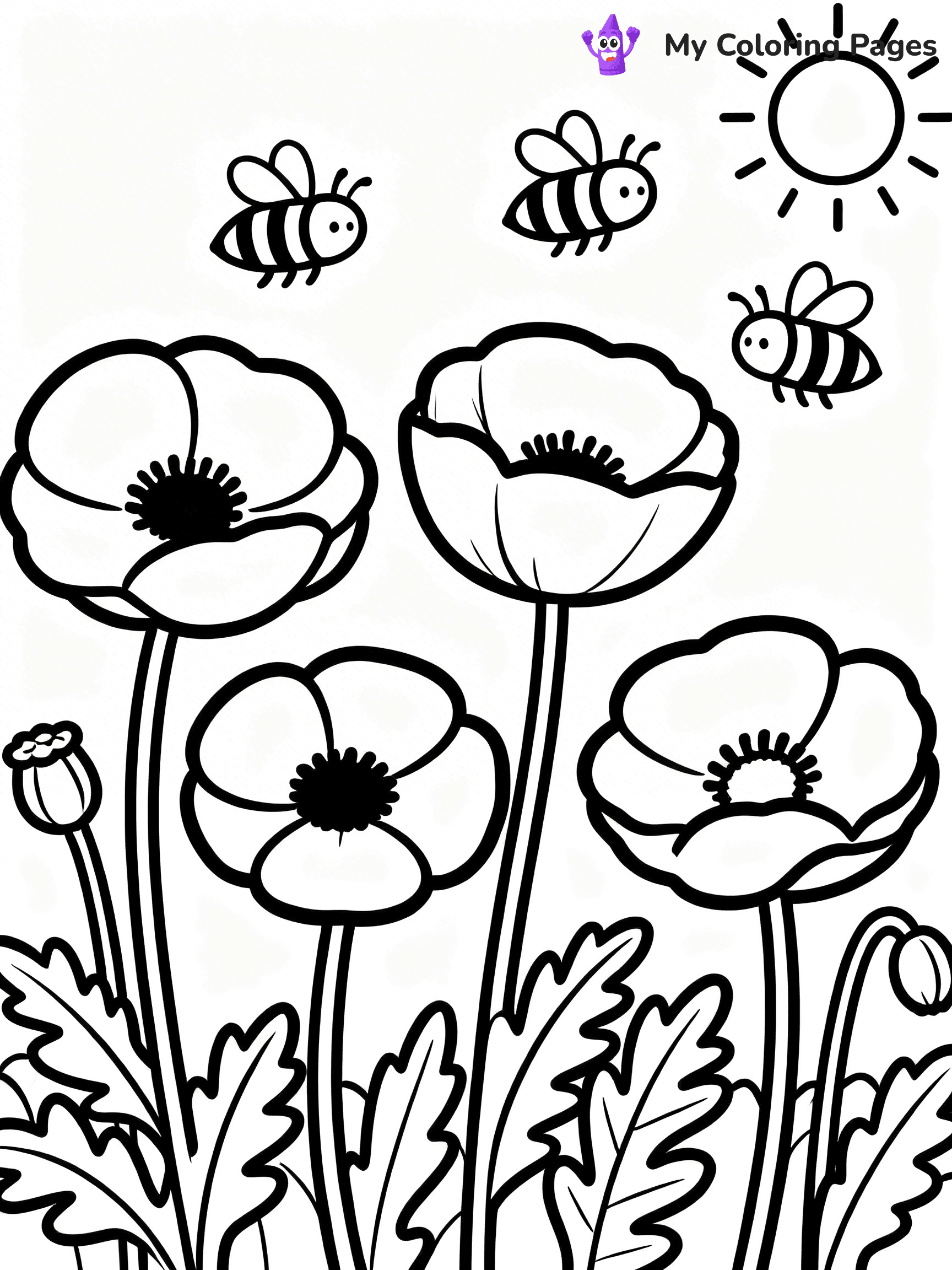Poppy Coloring Pages - 18