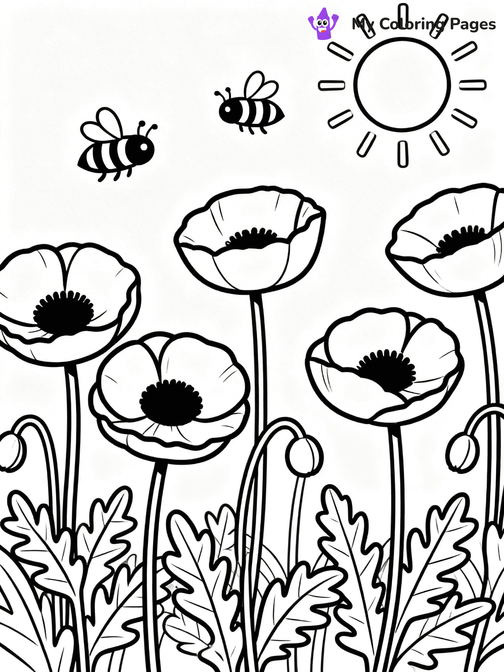 Poppy Coloring Pages - 17