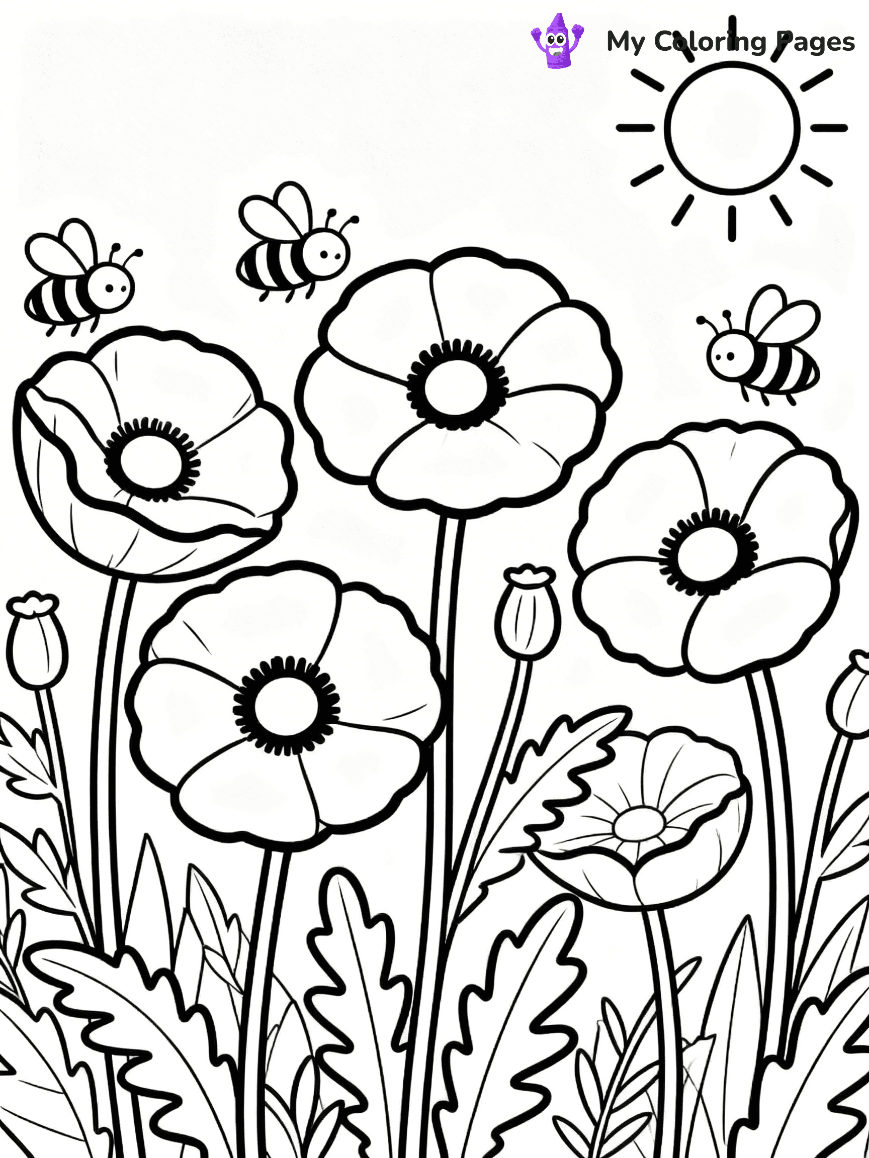 Poppy Coloring Pages - 16