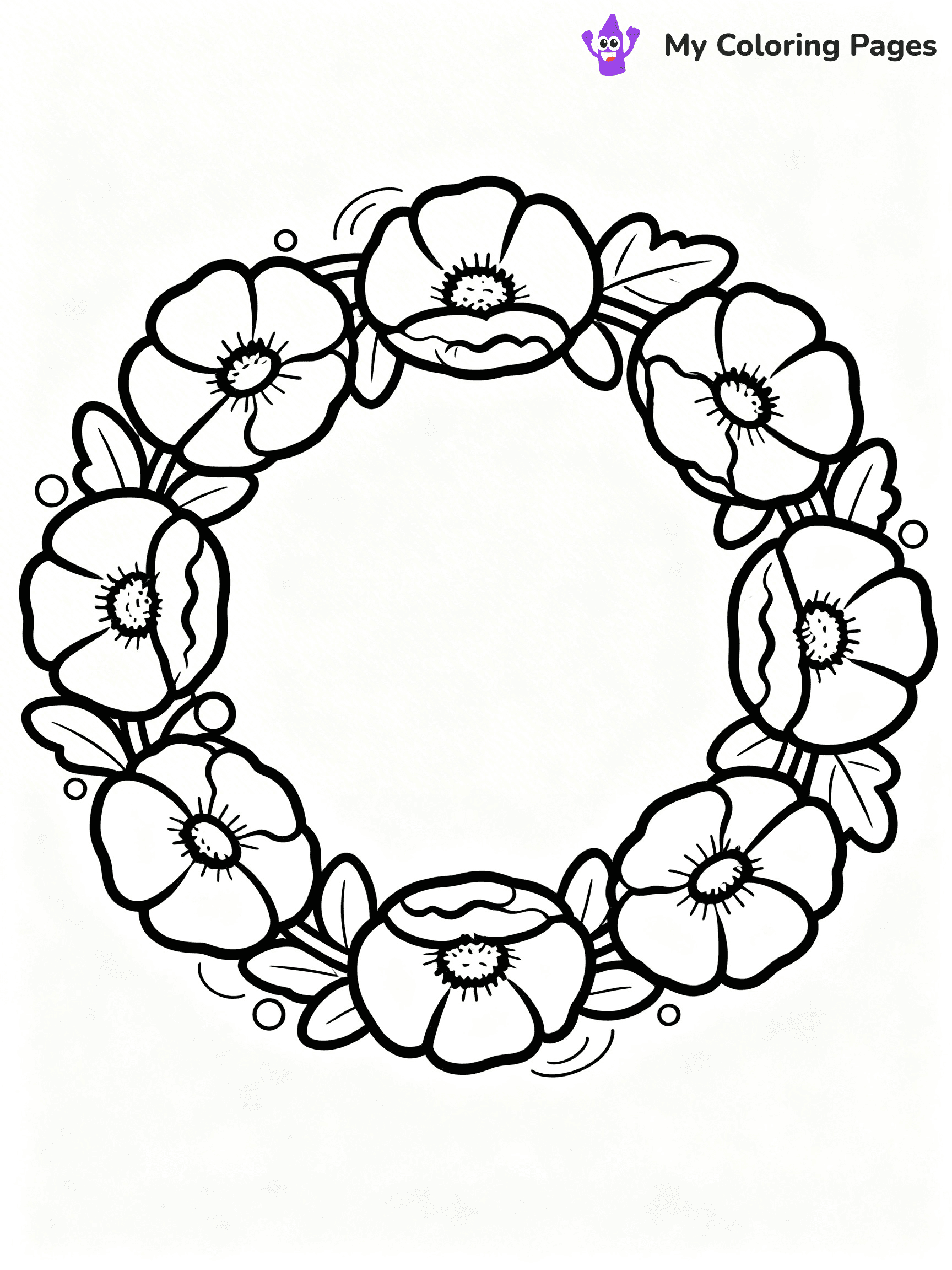 Poppy Coloring Pages - 10