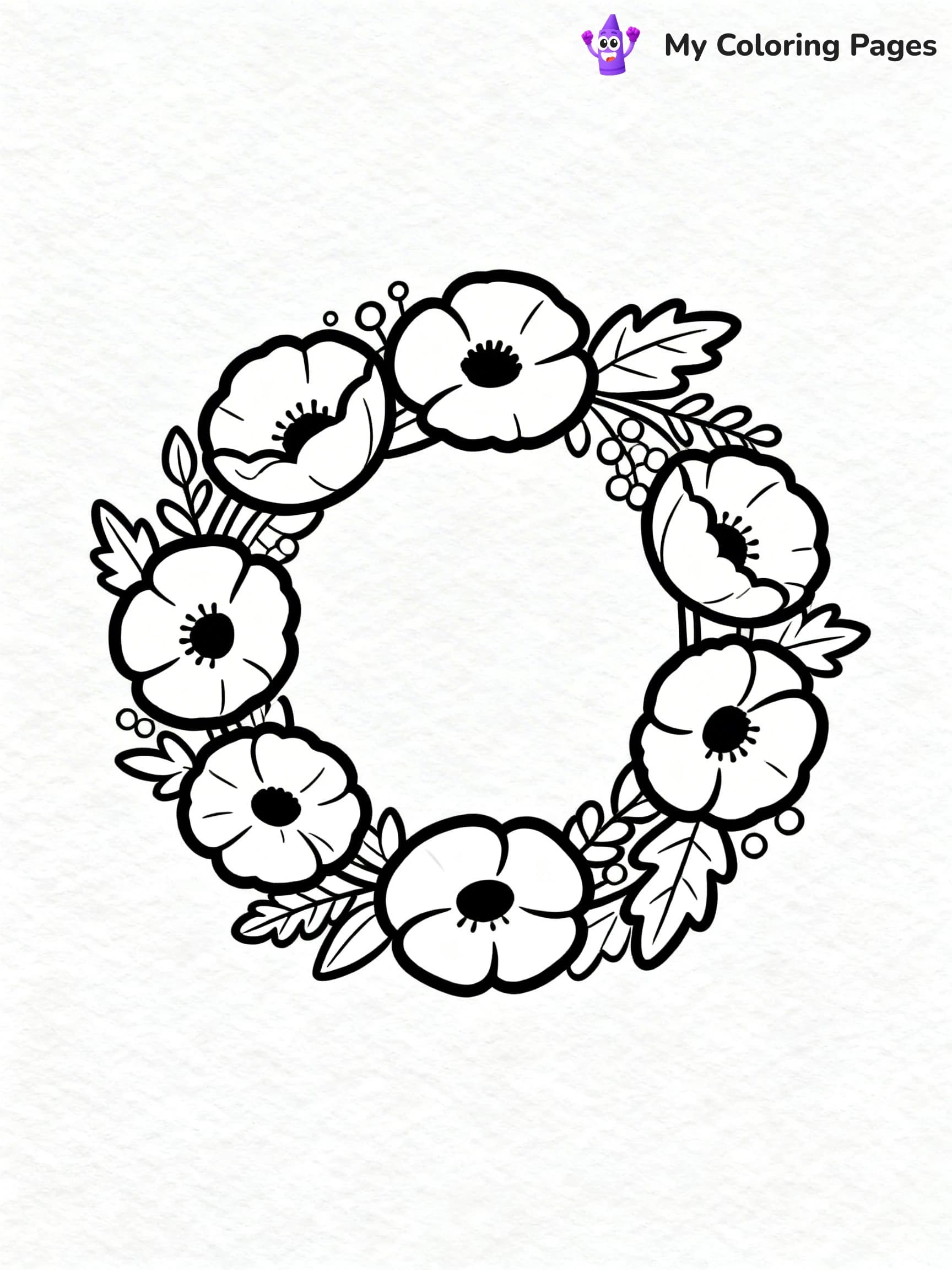 Poppy Coloring Pages - 9
