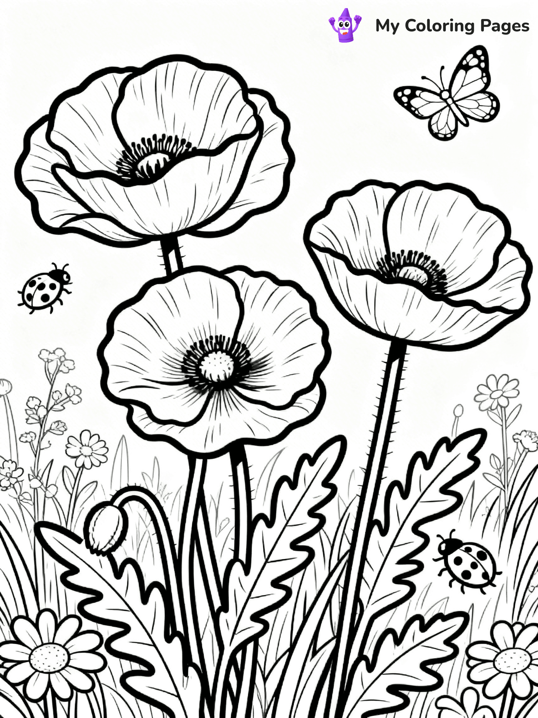 Poppy Coloring Pages - 5