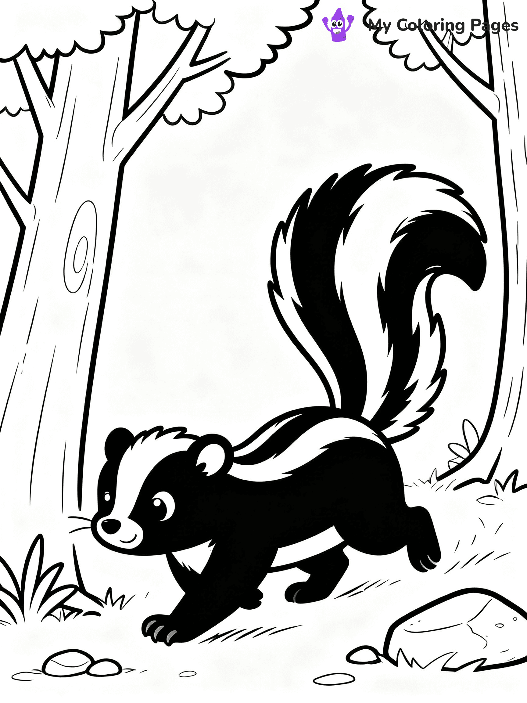 Skunk Coloring Pages - 24