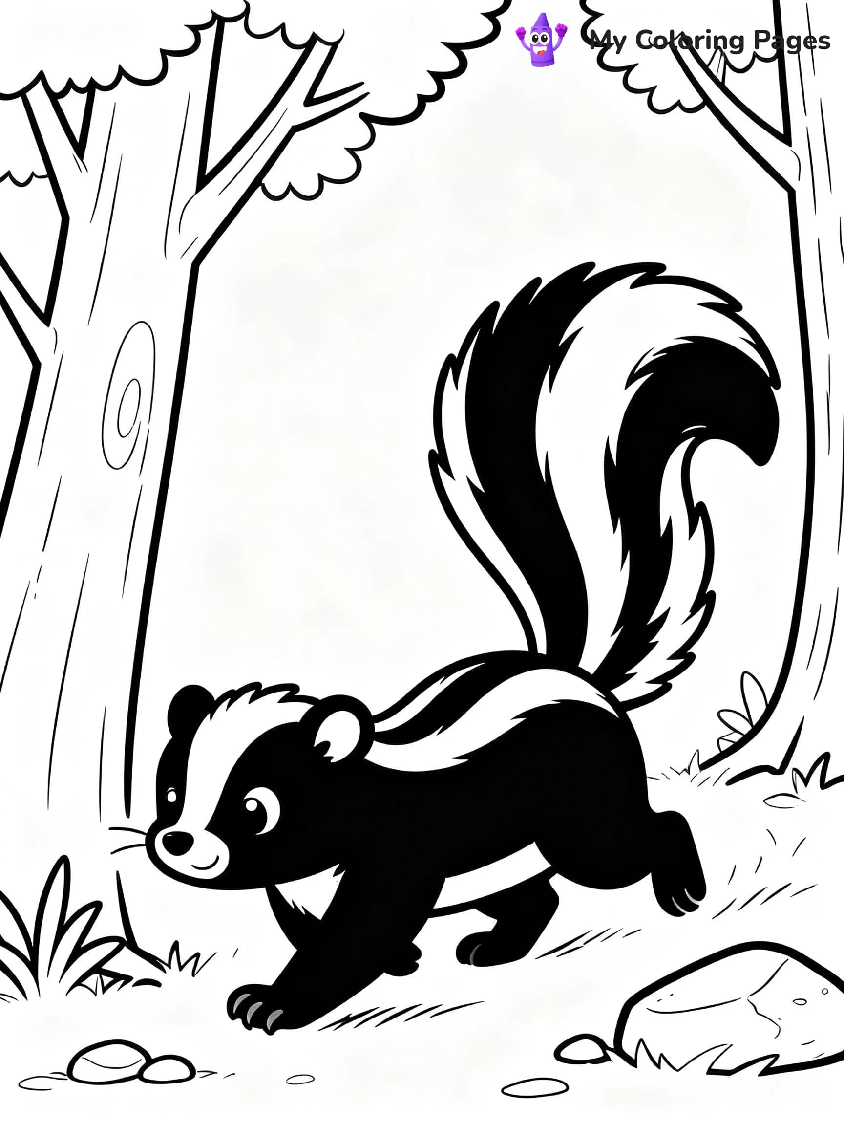 Skunk Coloring Pages - 23