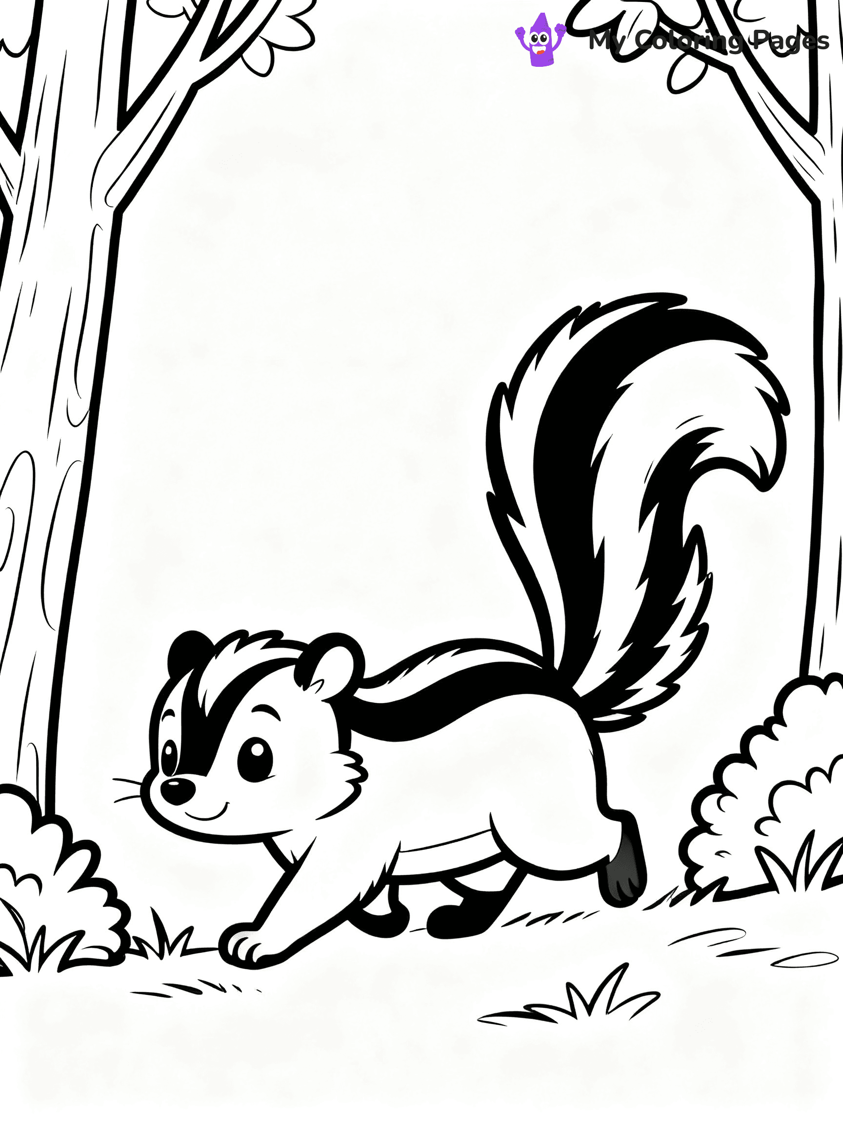 Skunk Coloring Pages - 23