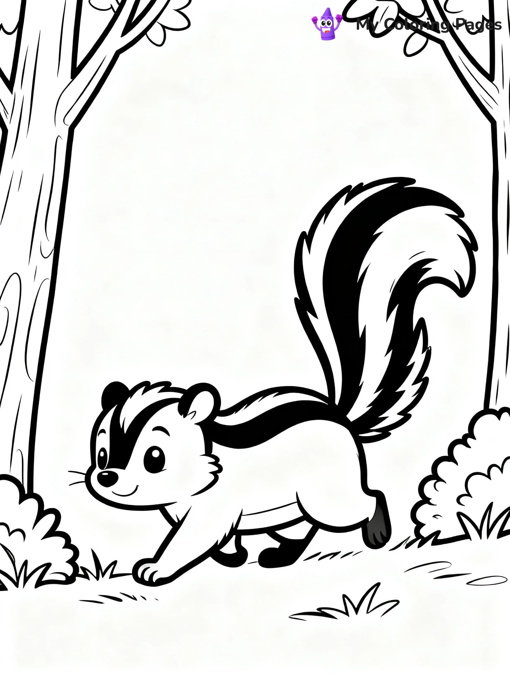 Skunk Coloring Pages - 22