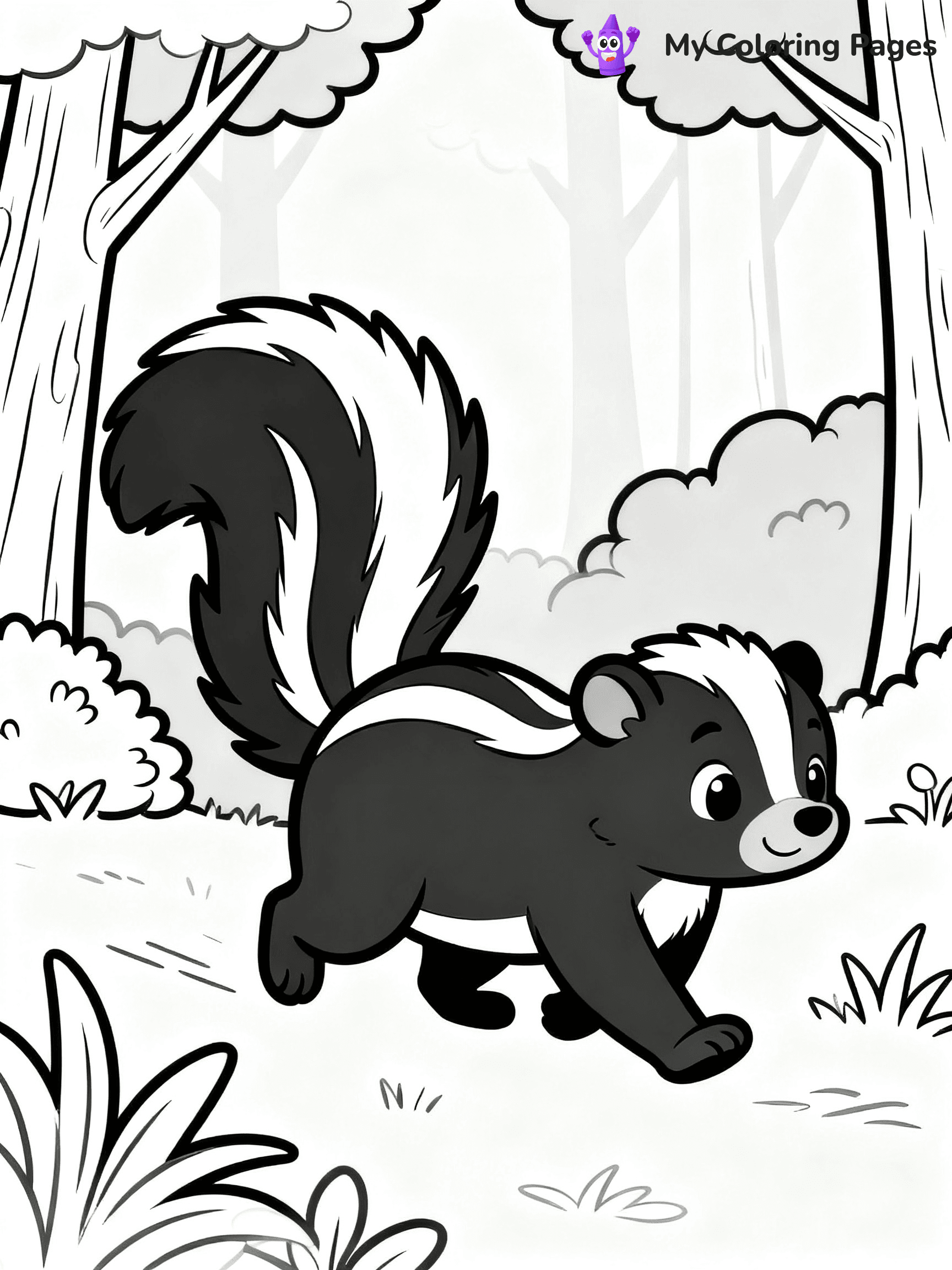 Skunk Coloring Pages - 22