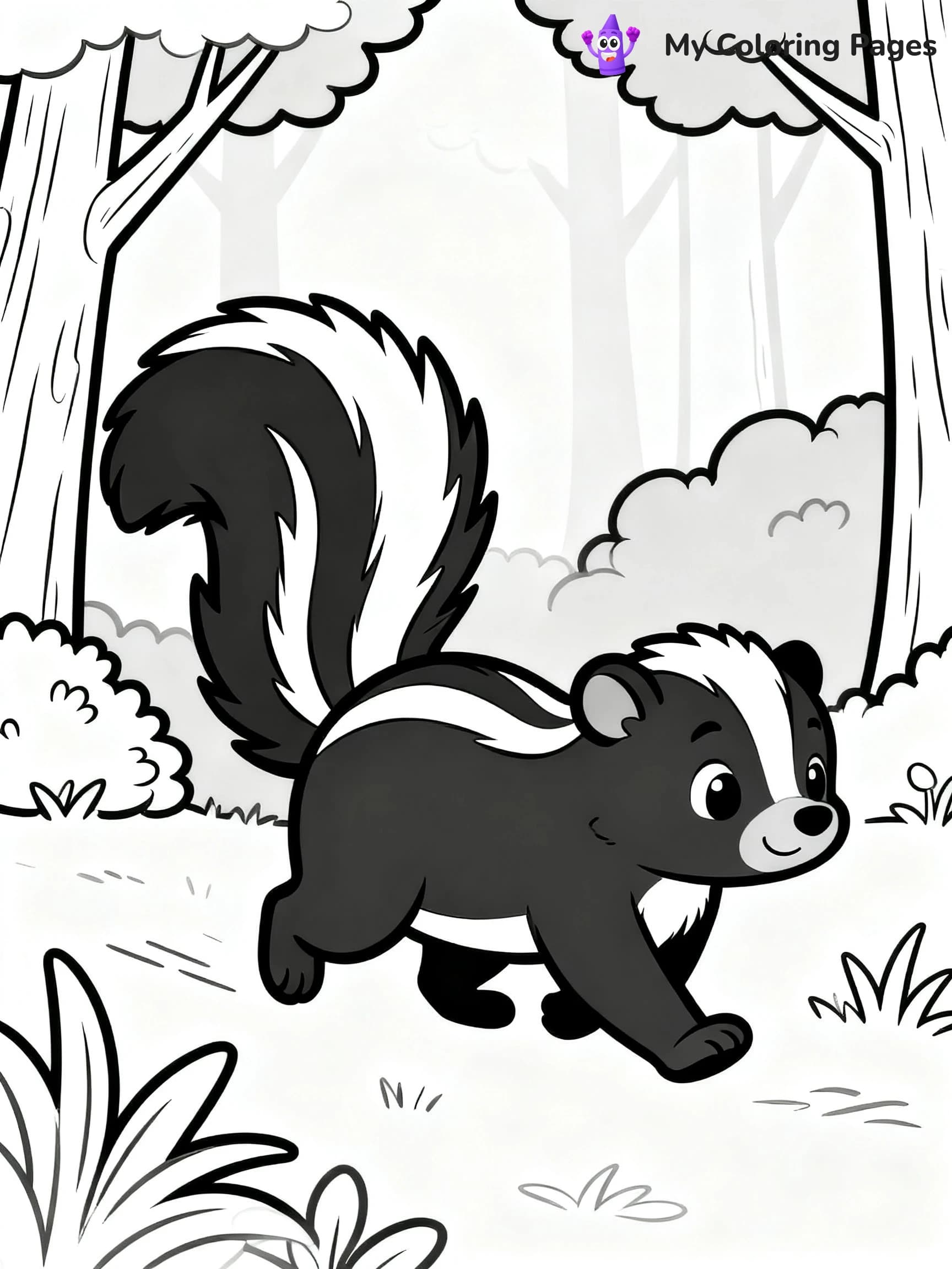 Skunk Coloring Pages - 21
