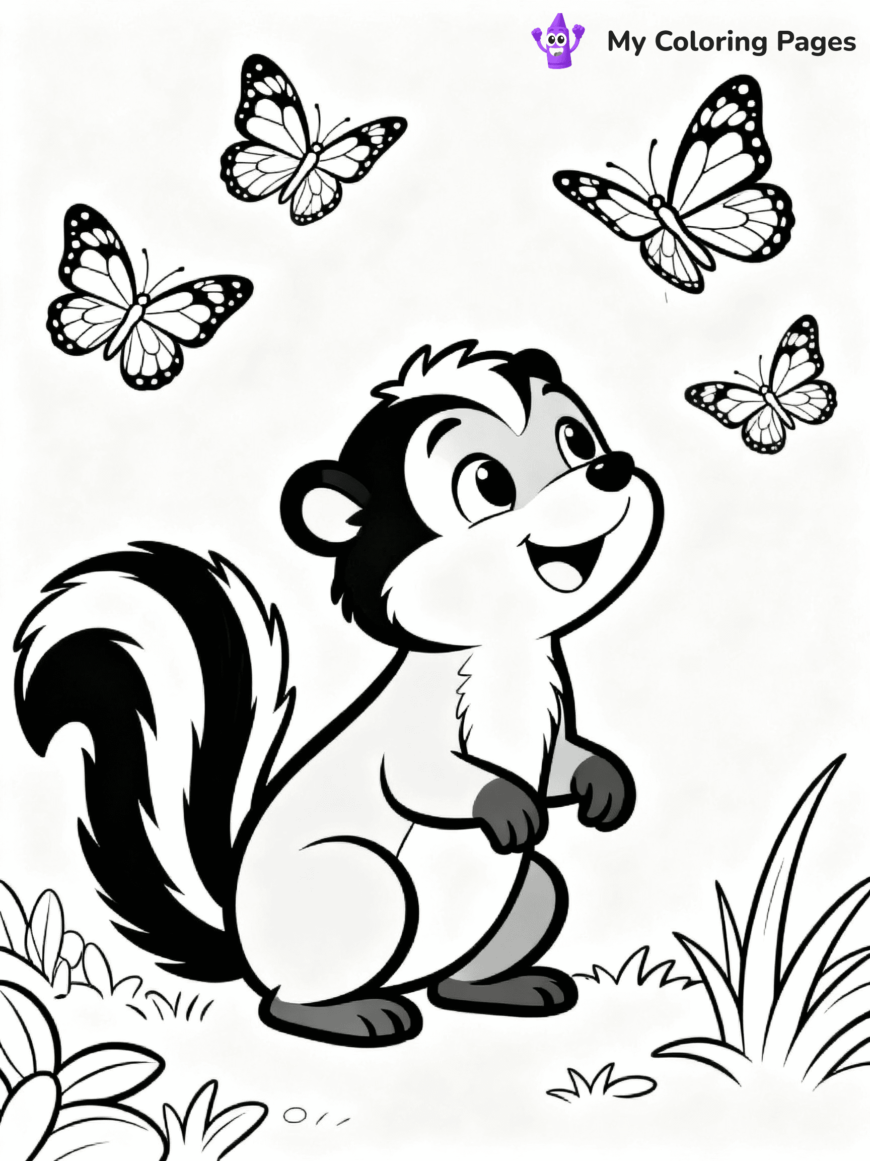 Skunk Coloring Pages - 21