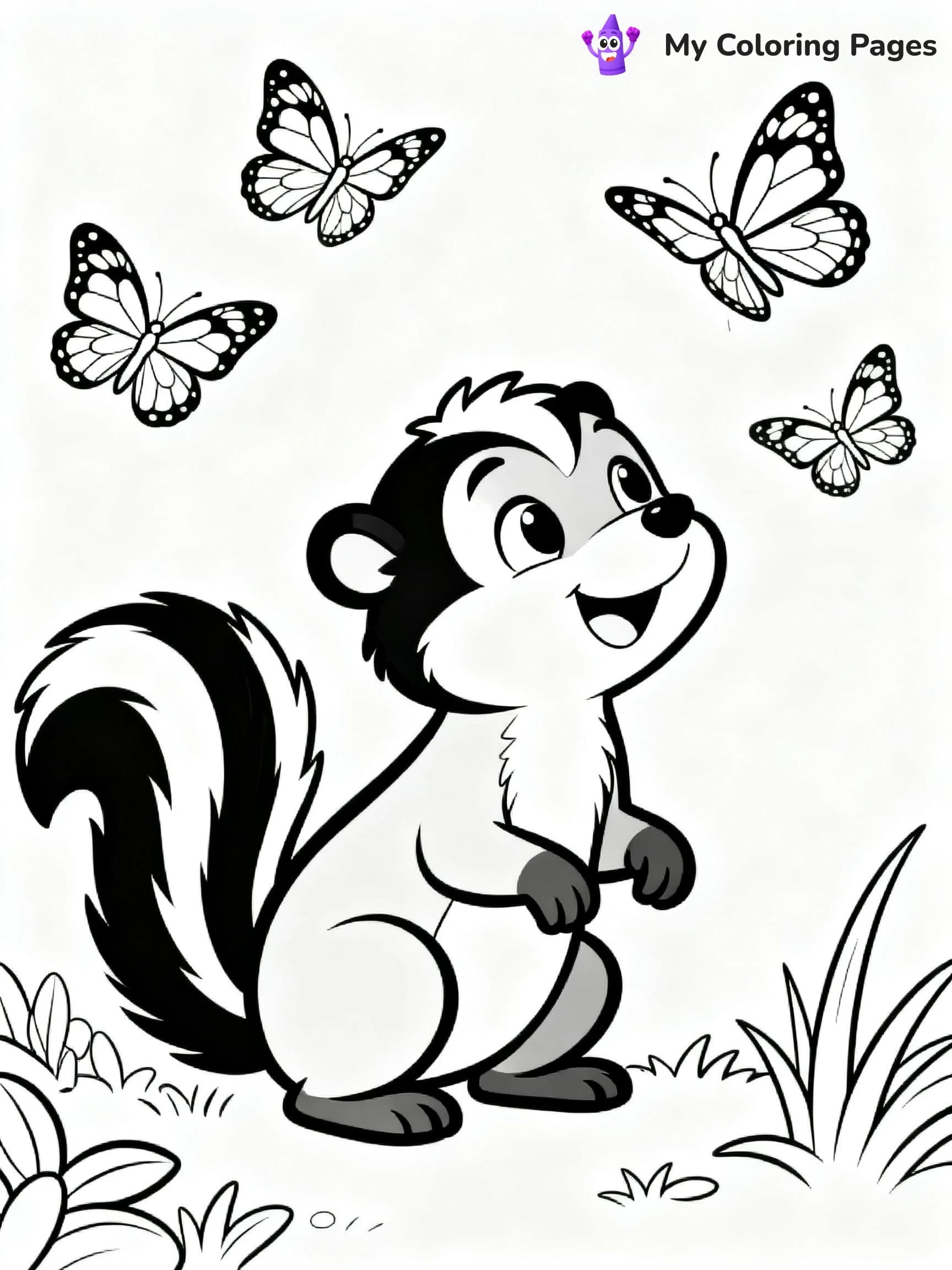 Skunk Coloring Pages - 20