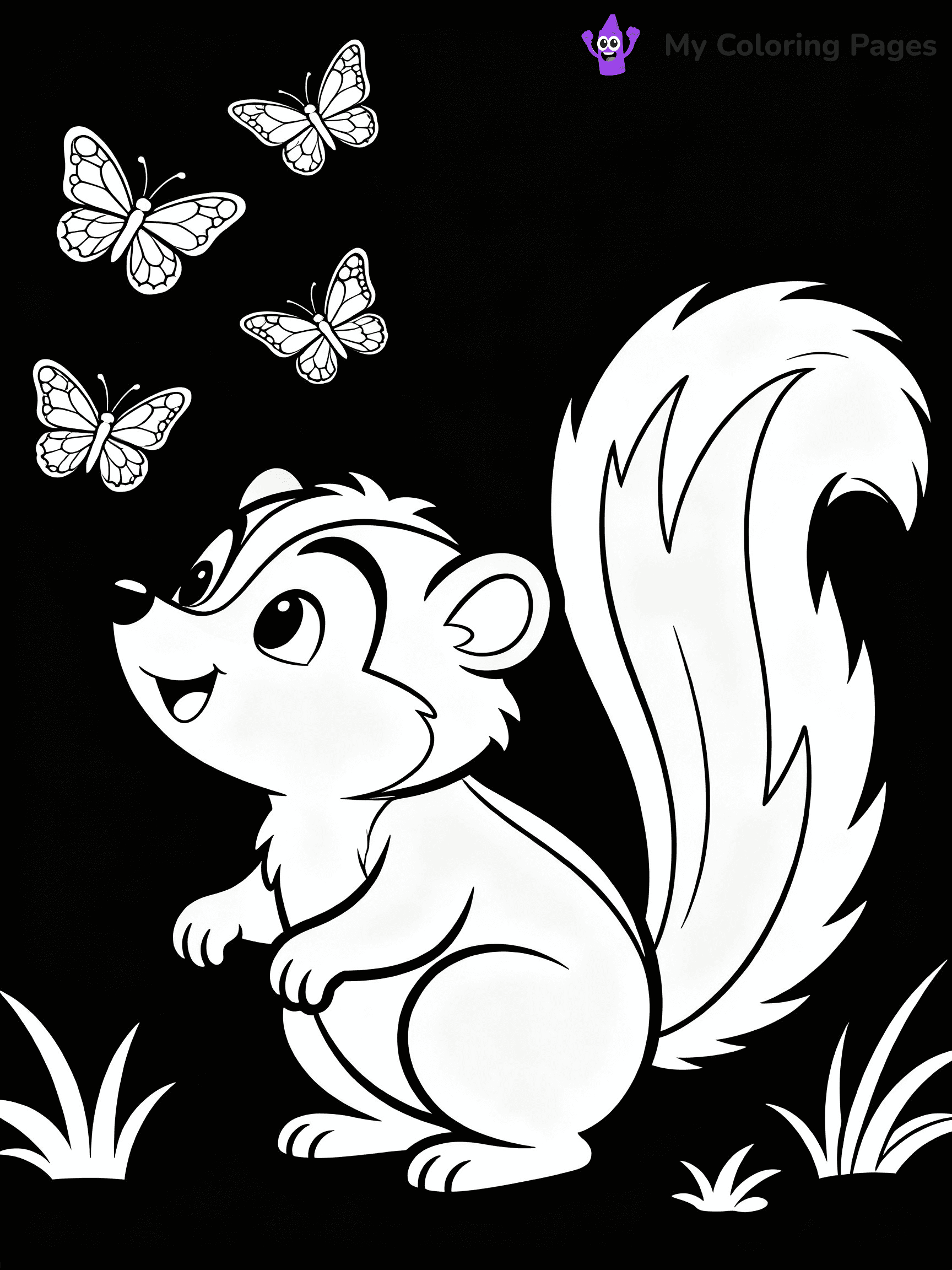 Skunk Coloring Pages - 20