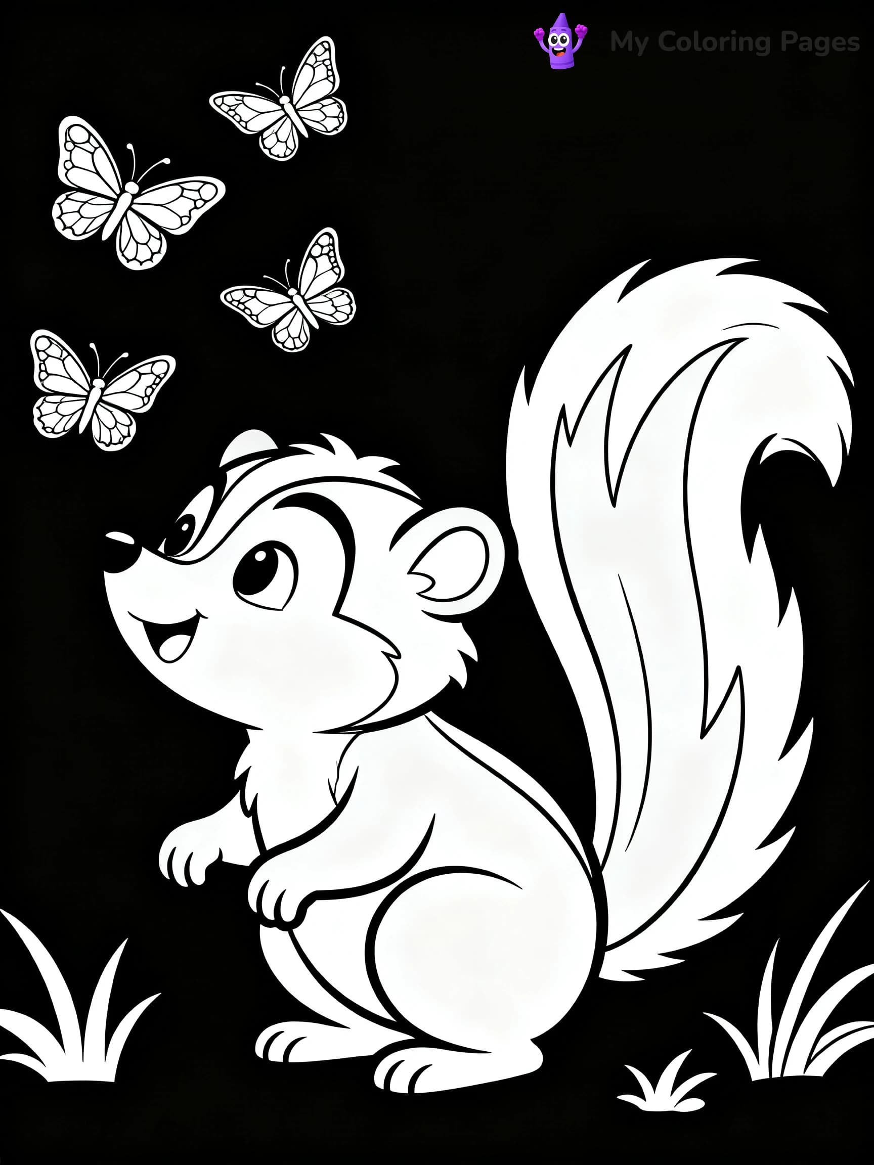 Skunk Coloring Pages - 19