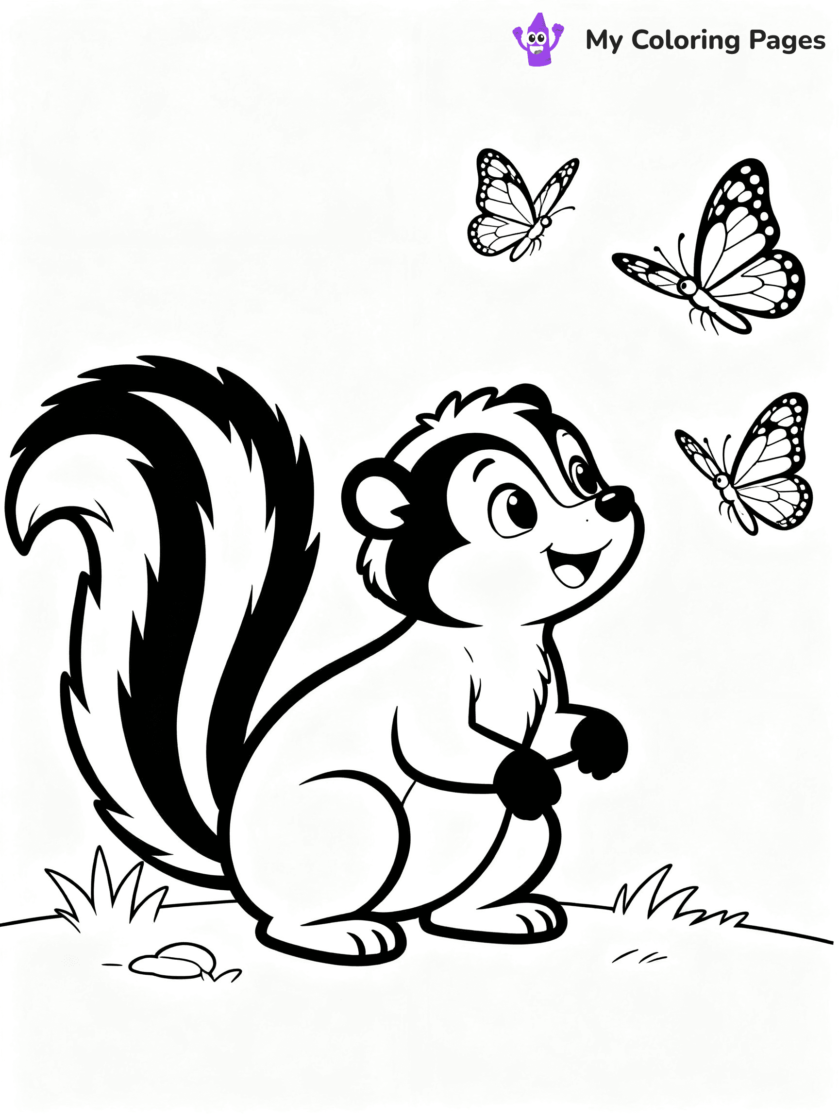 Skunk Coloring Pages - 19