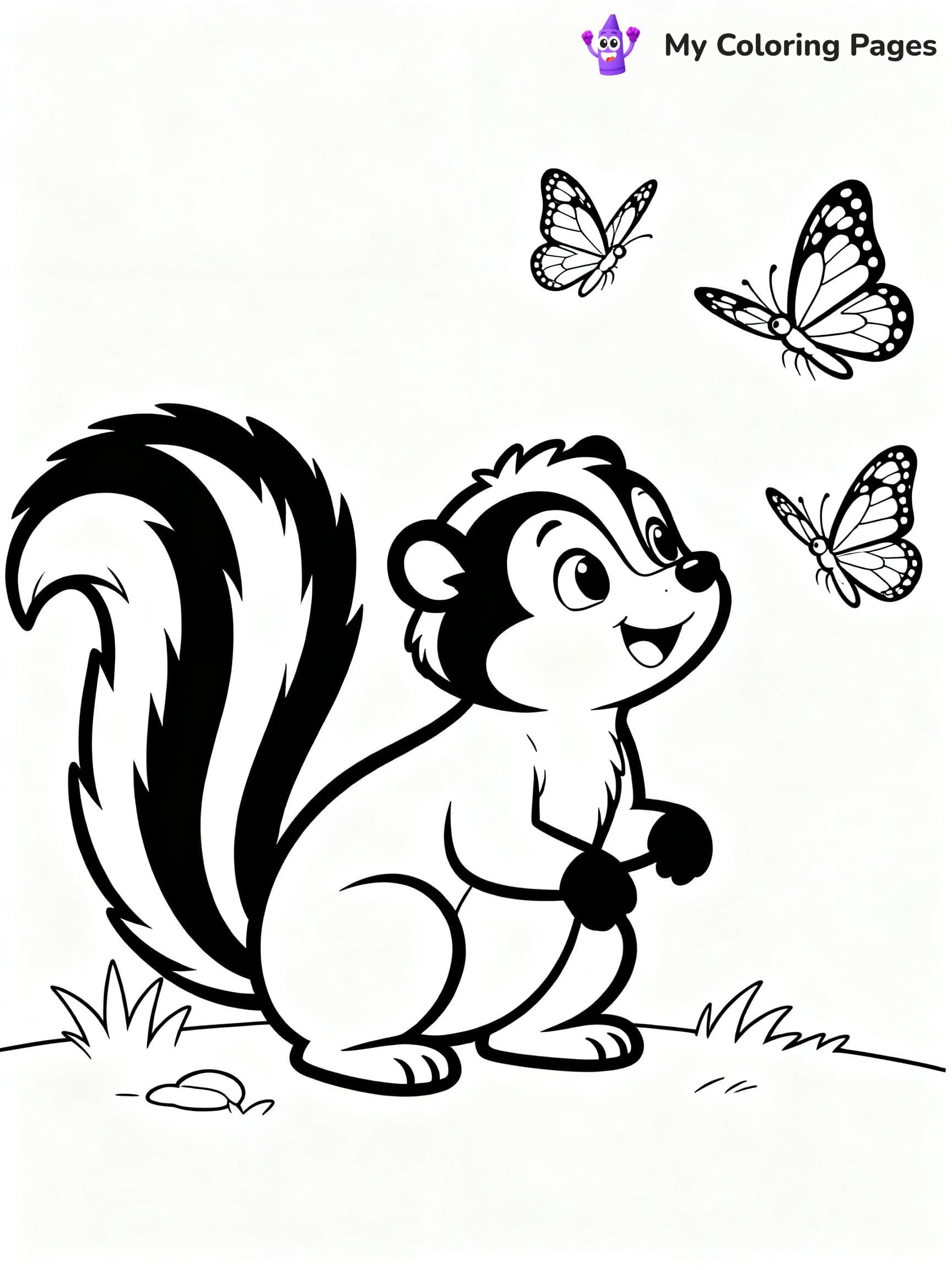 Skunk Coloring Pages - 18