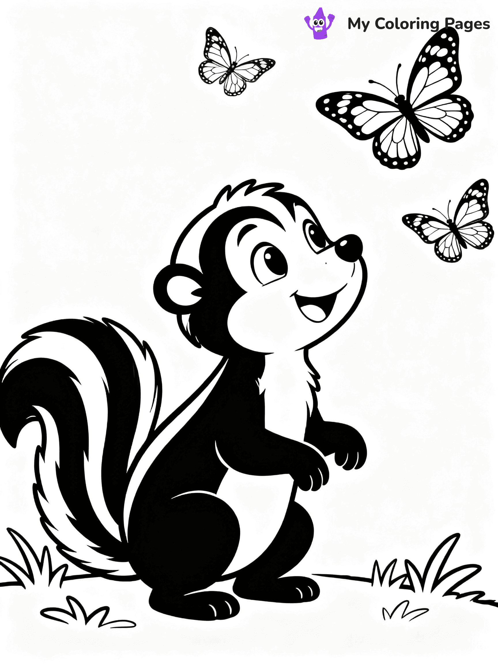 Skunk Coloring Pages - 18