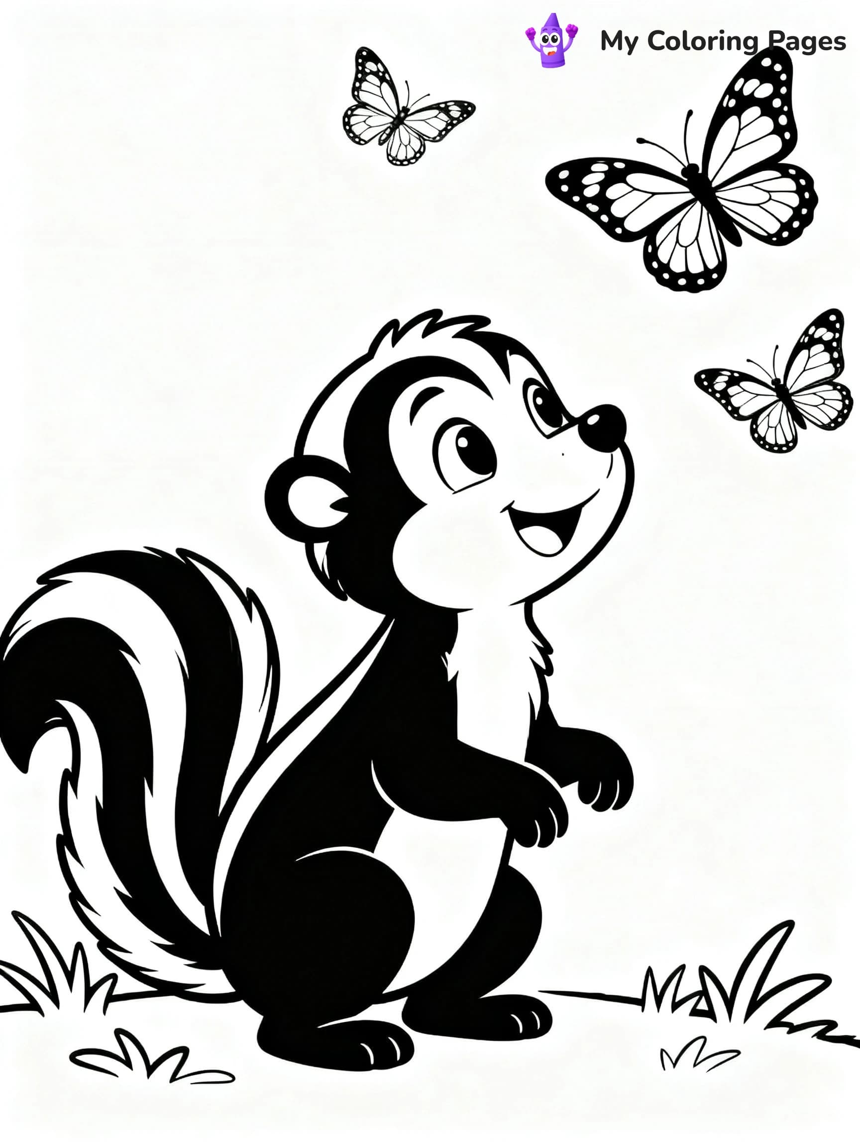 Skunk Coloring Pages - 17