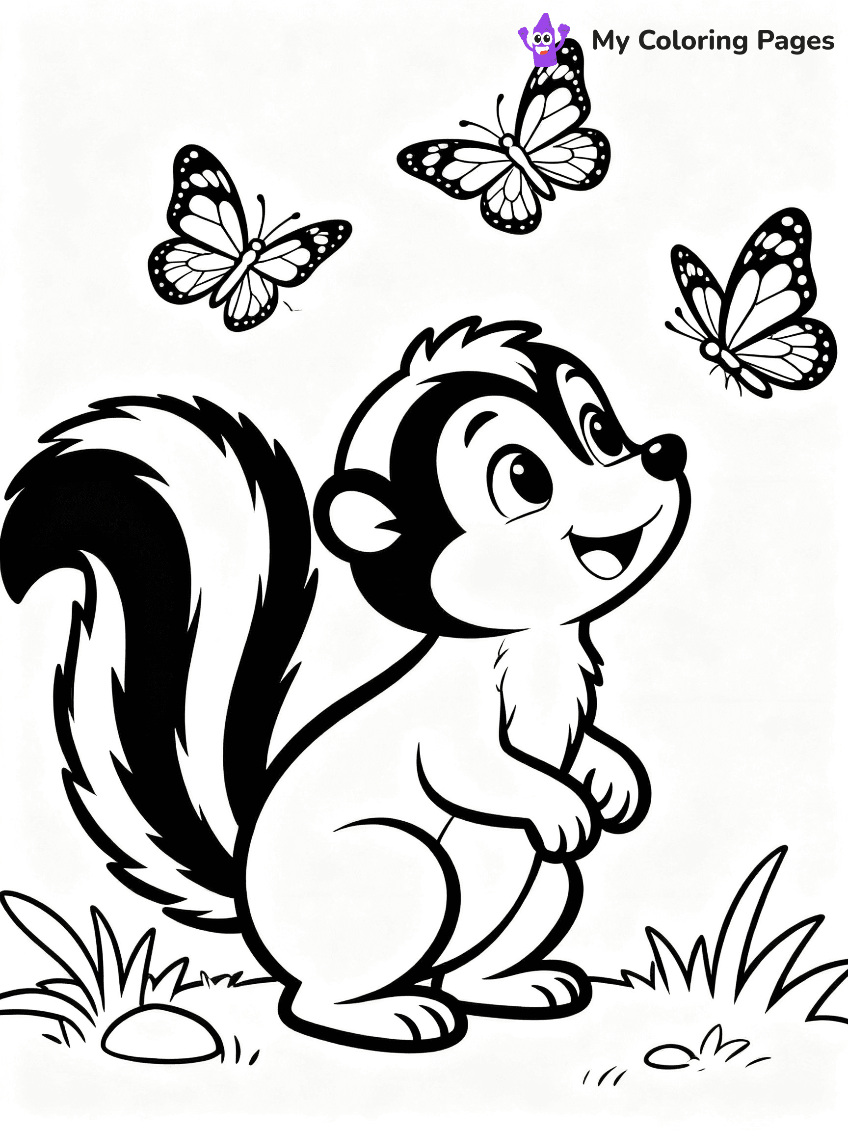 Skunk Coloring Pages - 16