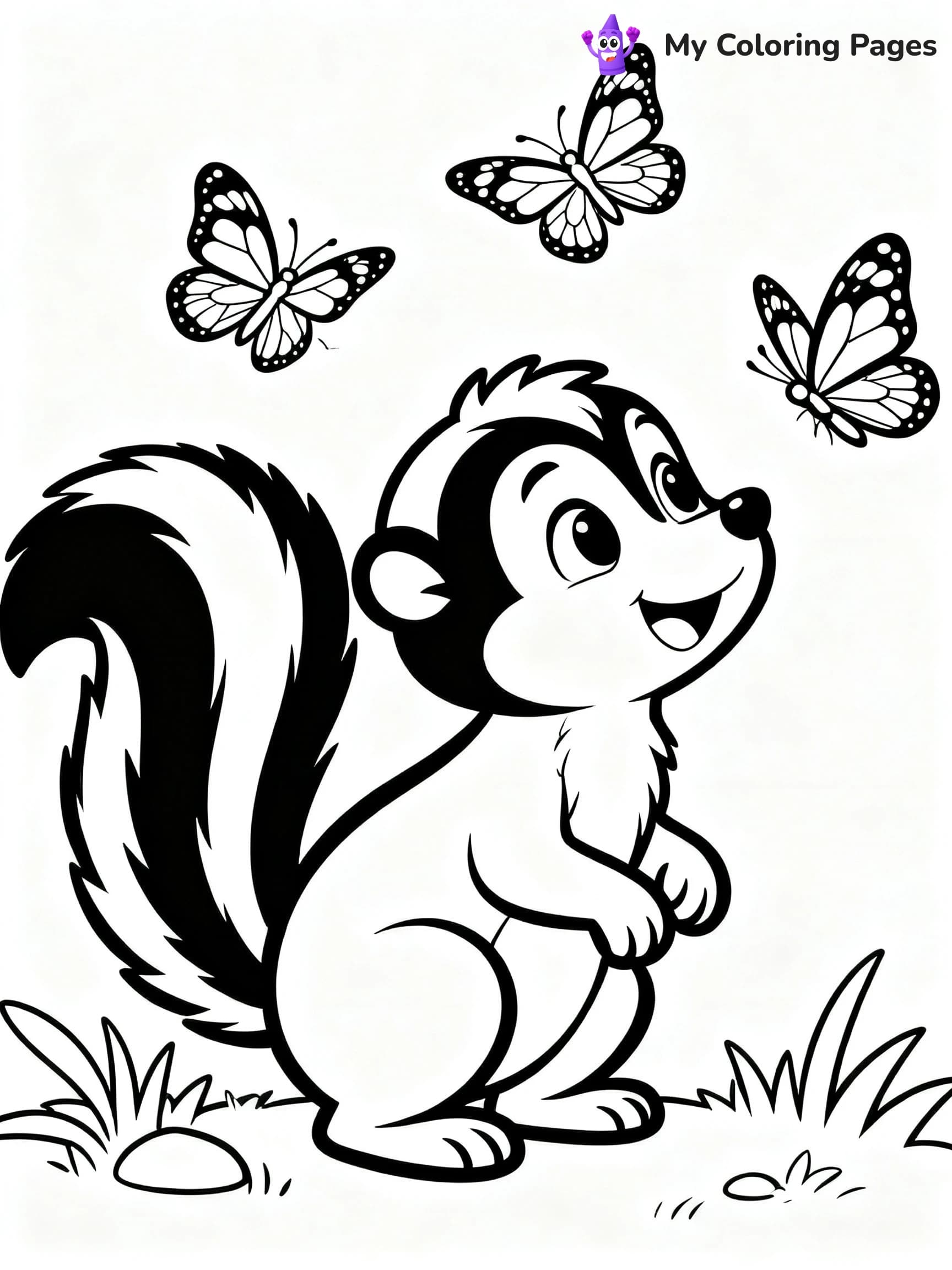 Skunk Coloring Pages - 15