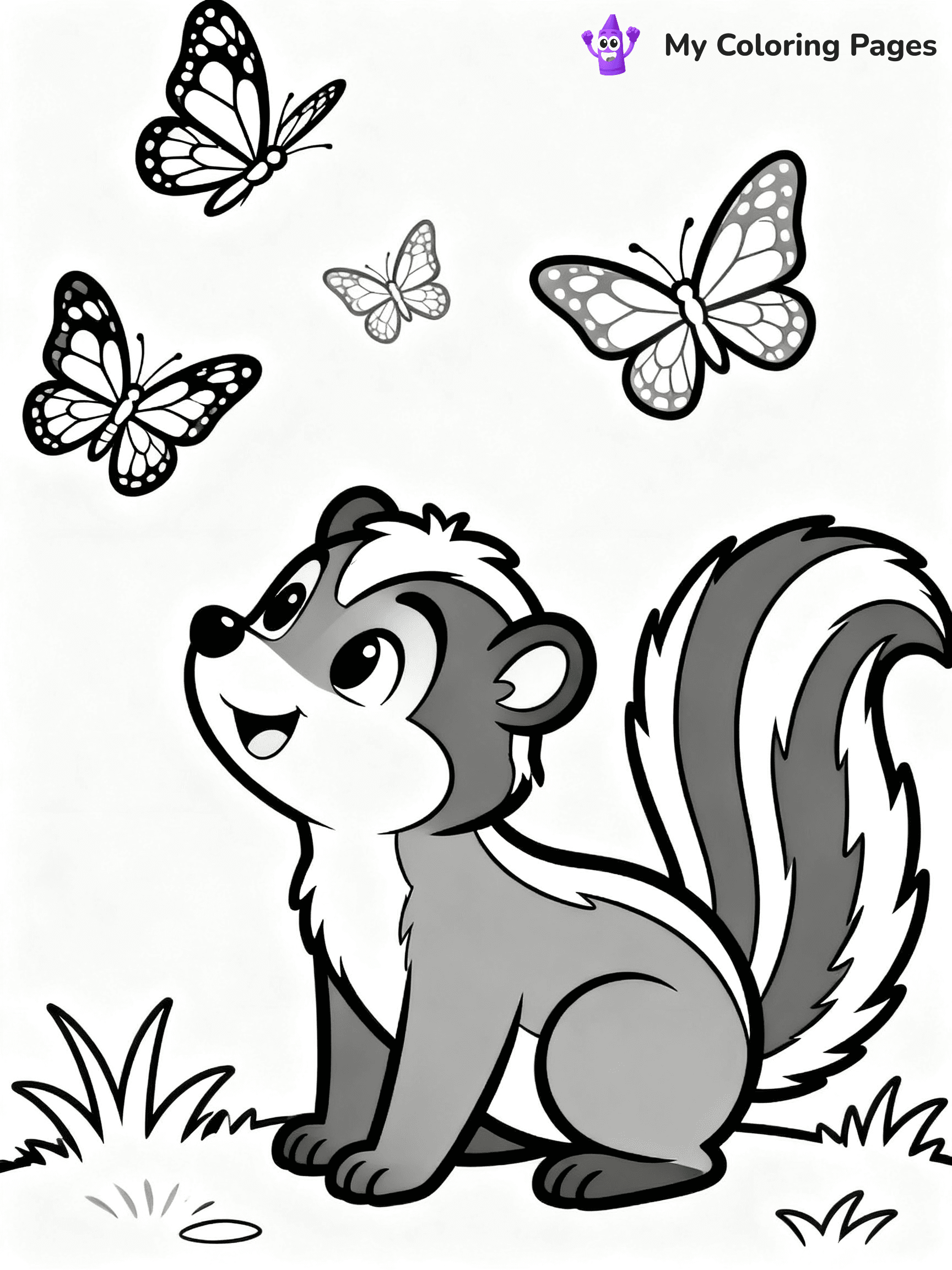 Skunk Coloring Pages - 15
