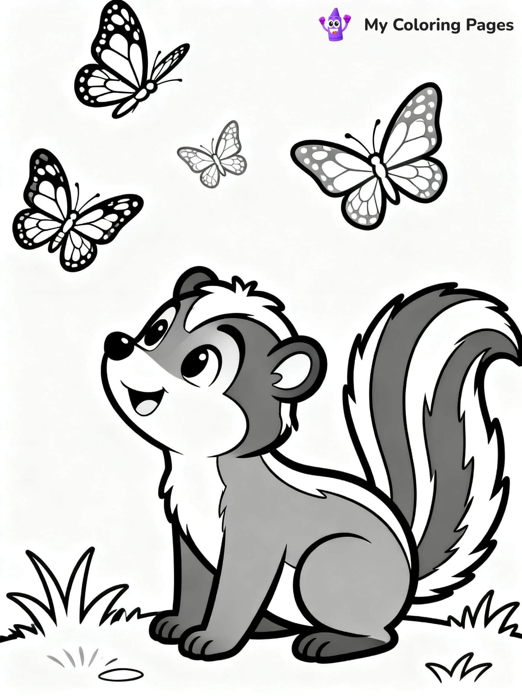 Skunk Coloring Pages - 14