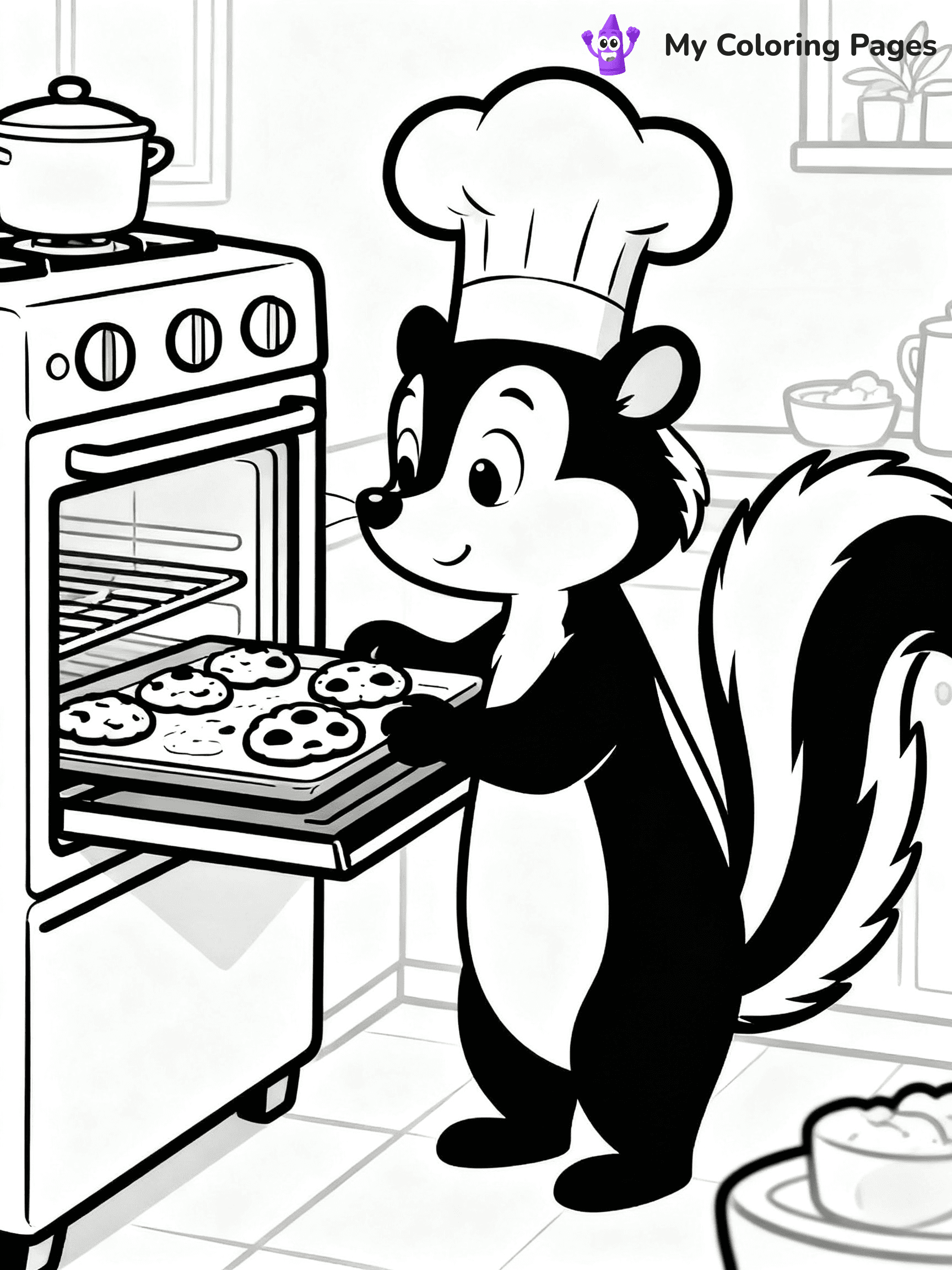 Skunk Coloring Pages - 14