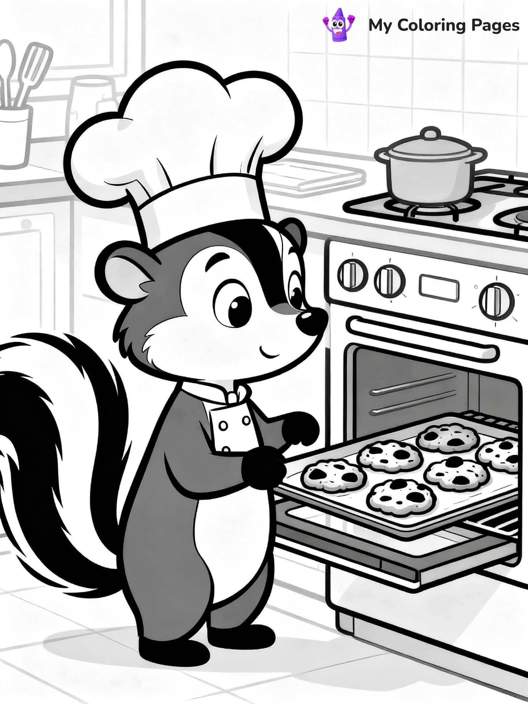 Skunk Coloring Pages - 12