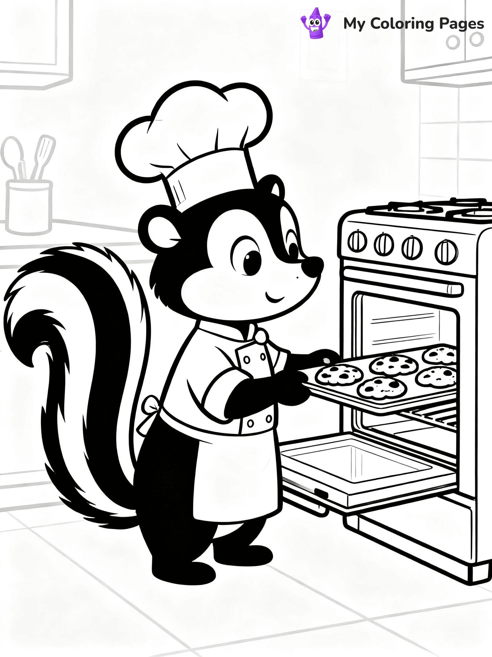 Skunk Coloring Pages - 12