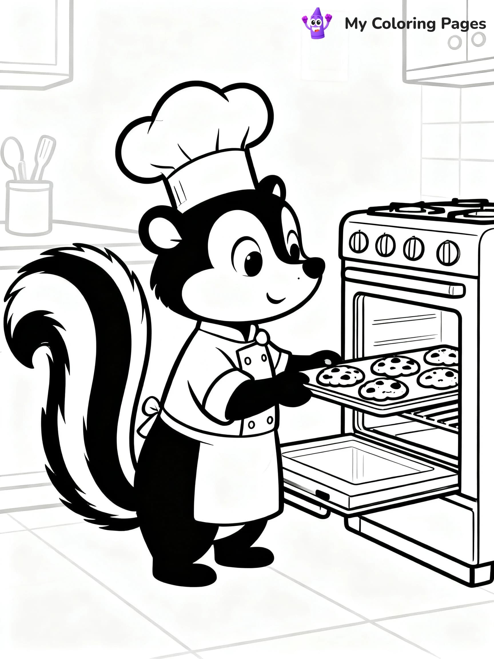 Skunk Coloring Pages - 11