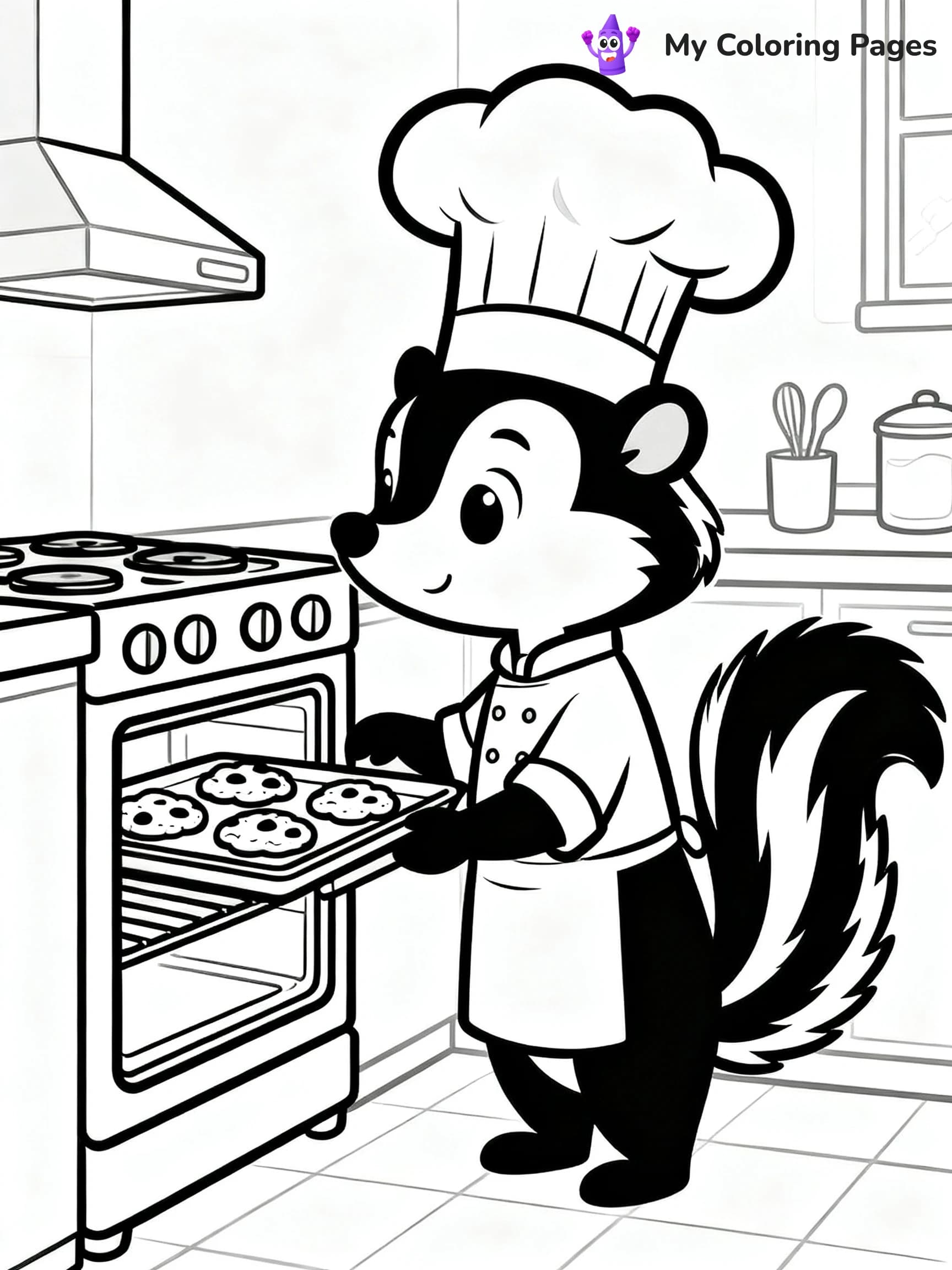 Skunk Coloring Pages - 10