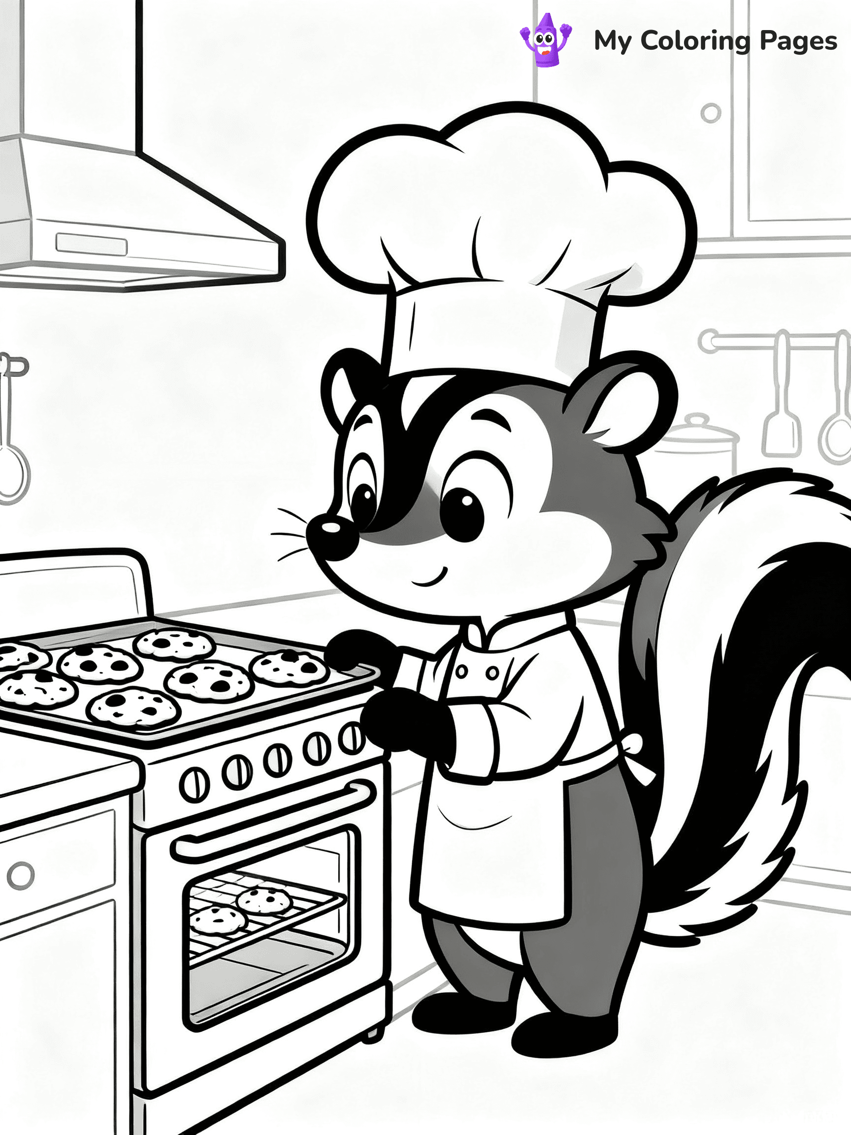 Skunk Coloring Pages - 10
